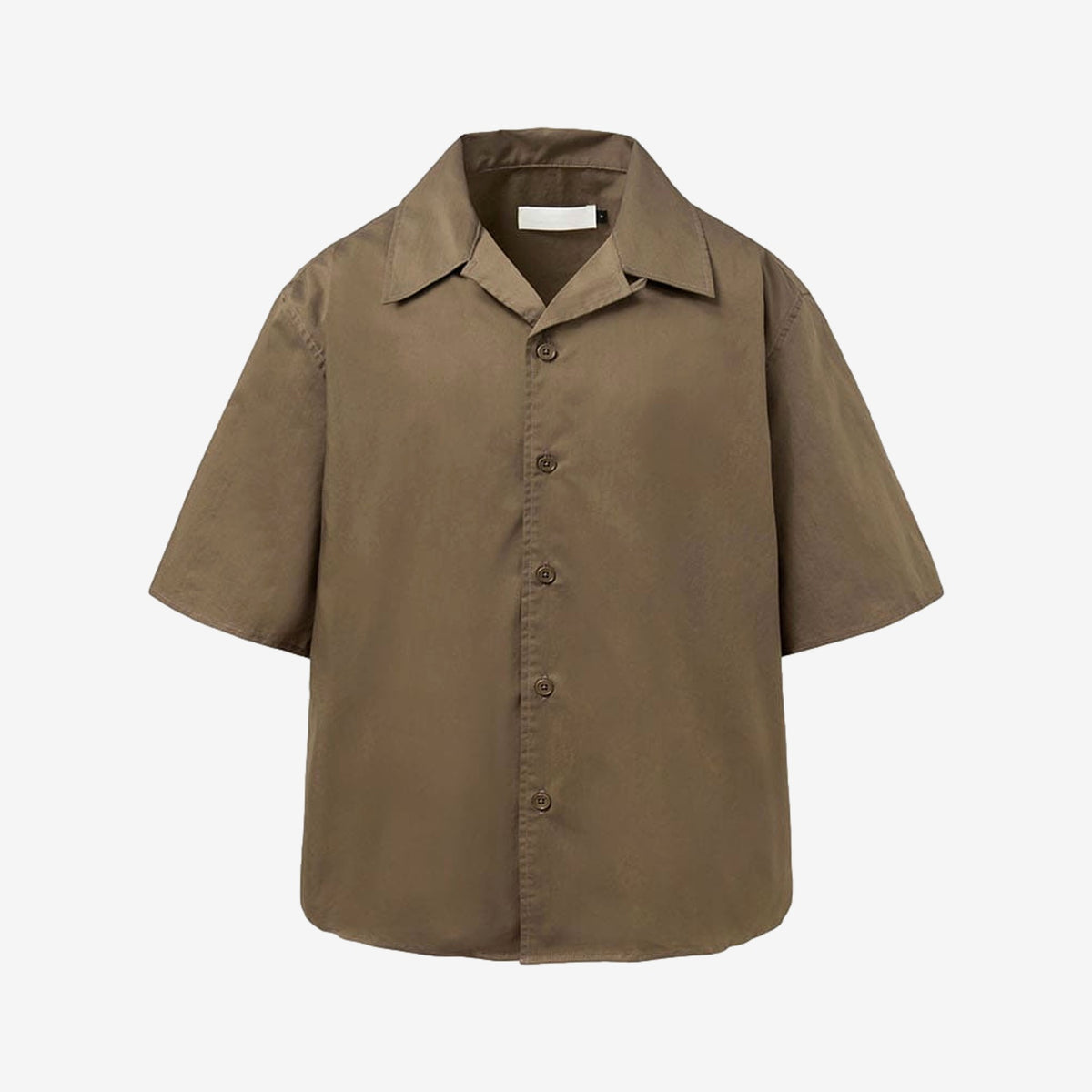 OVY Hemp Short Sleeve Open Collar brown 【公式通販】