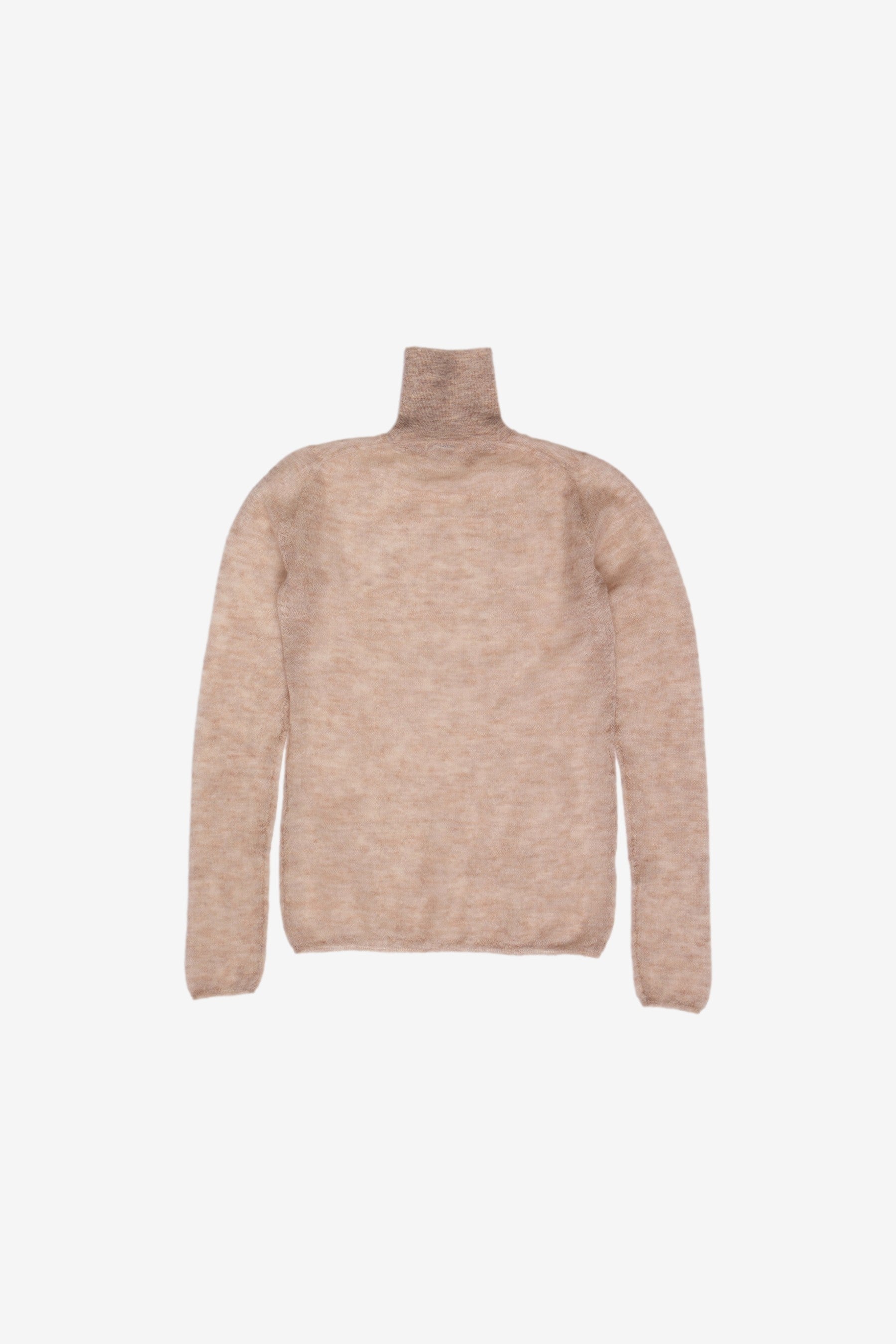 トップス AURALEE KID MOHAIR SHEER KNIT TURTLE Kid Mohair Sheer Knit Turtle in Light Beige - Auralee