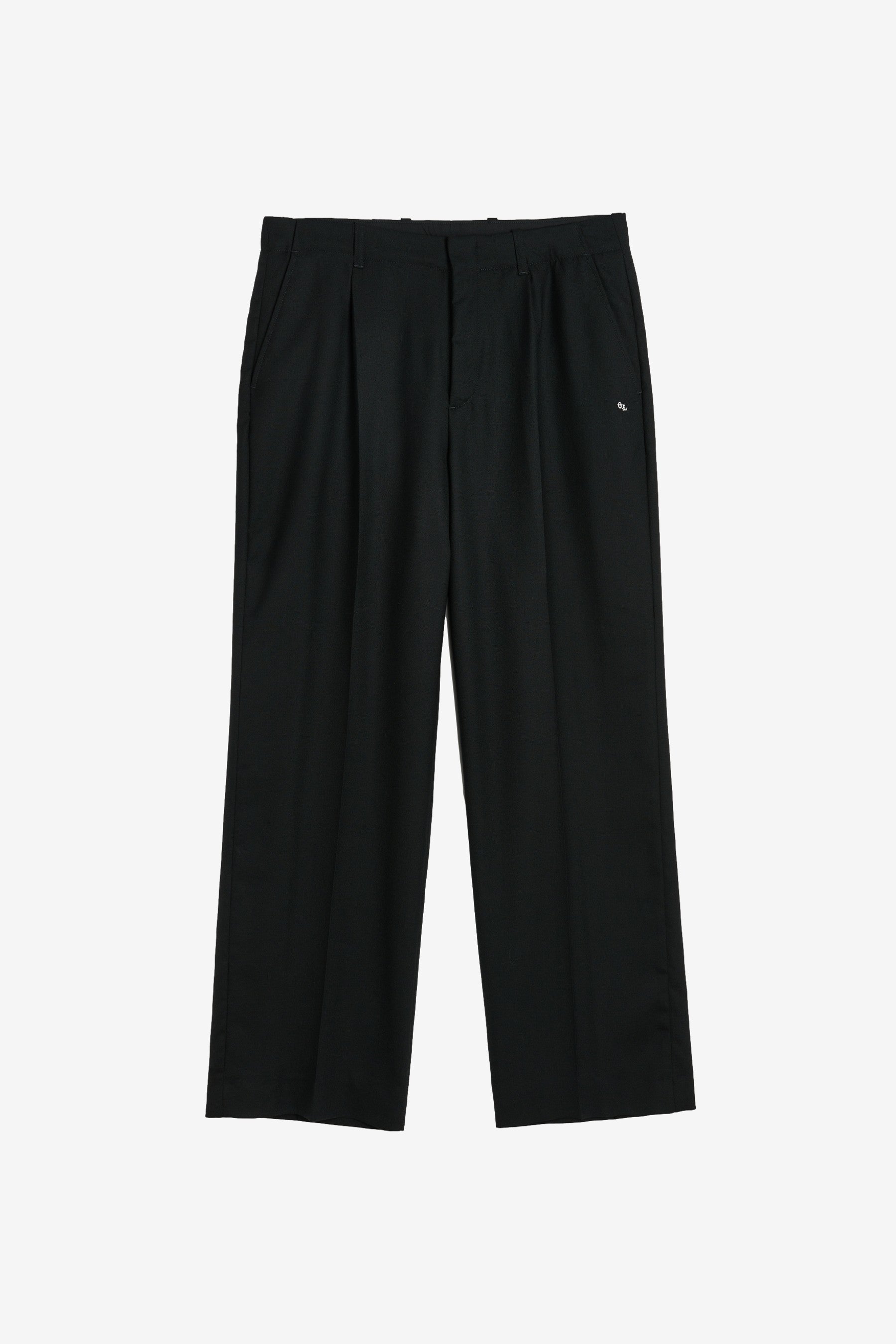 Borrowed Chino in Black Panama Wool - Our Legacy | Afura Store