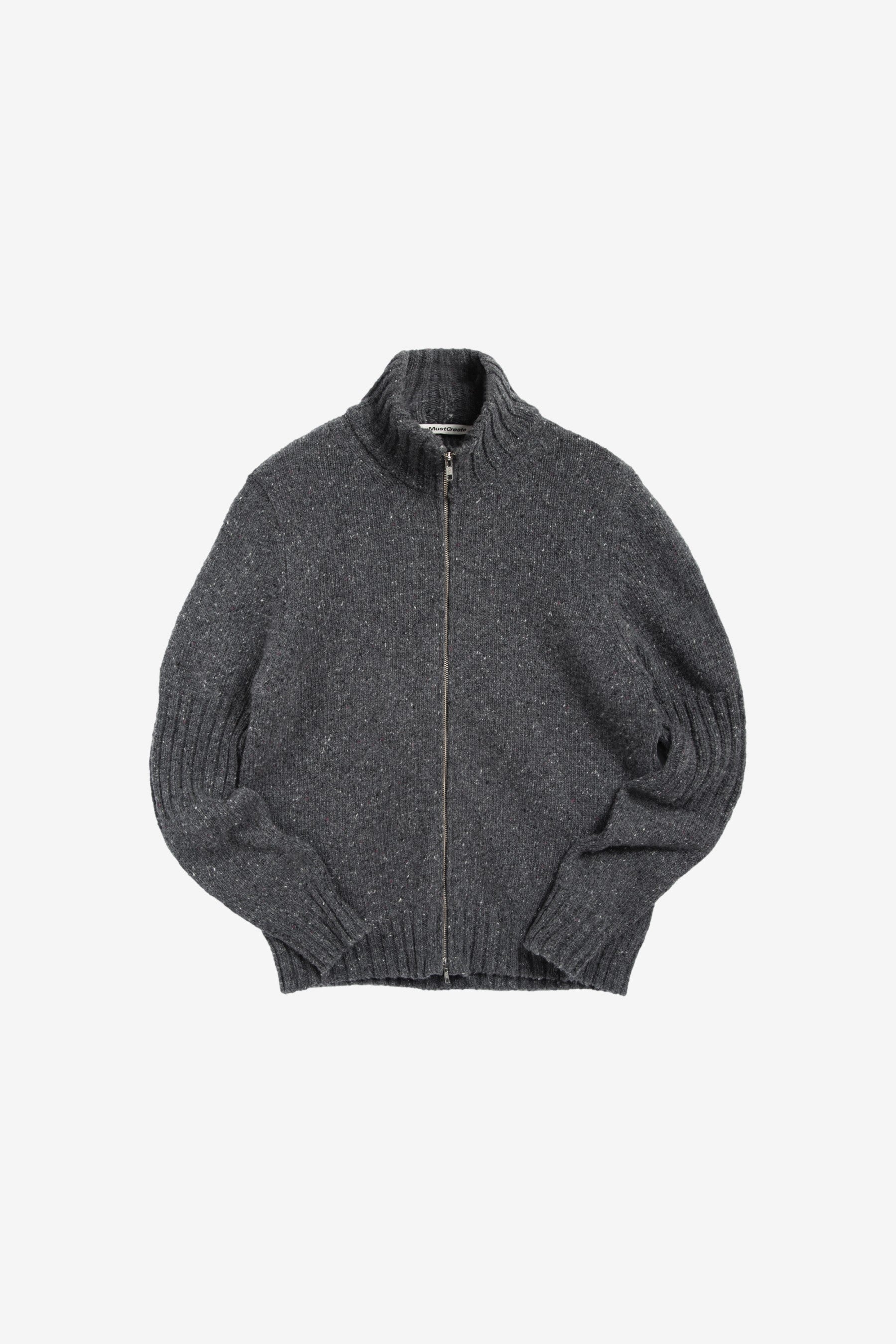 Nova Zip Cardigan in Charcoal - YMC You Must Create | Afura Store