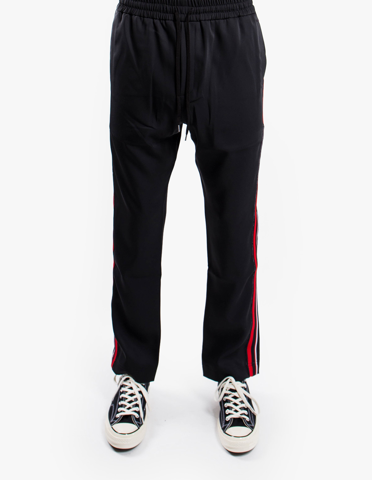 Buck Track Pants in Black Red CMMN SWDN Afura online Store