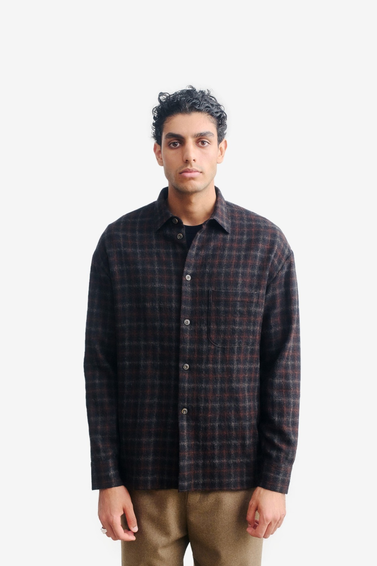A Kind of Guise Gusto Shirt in Chocolate Check