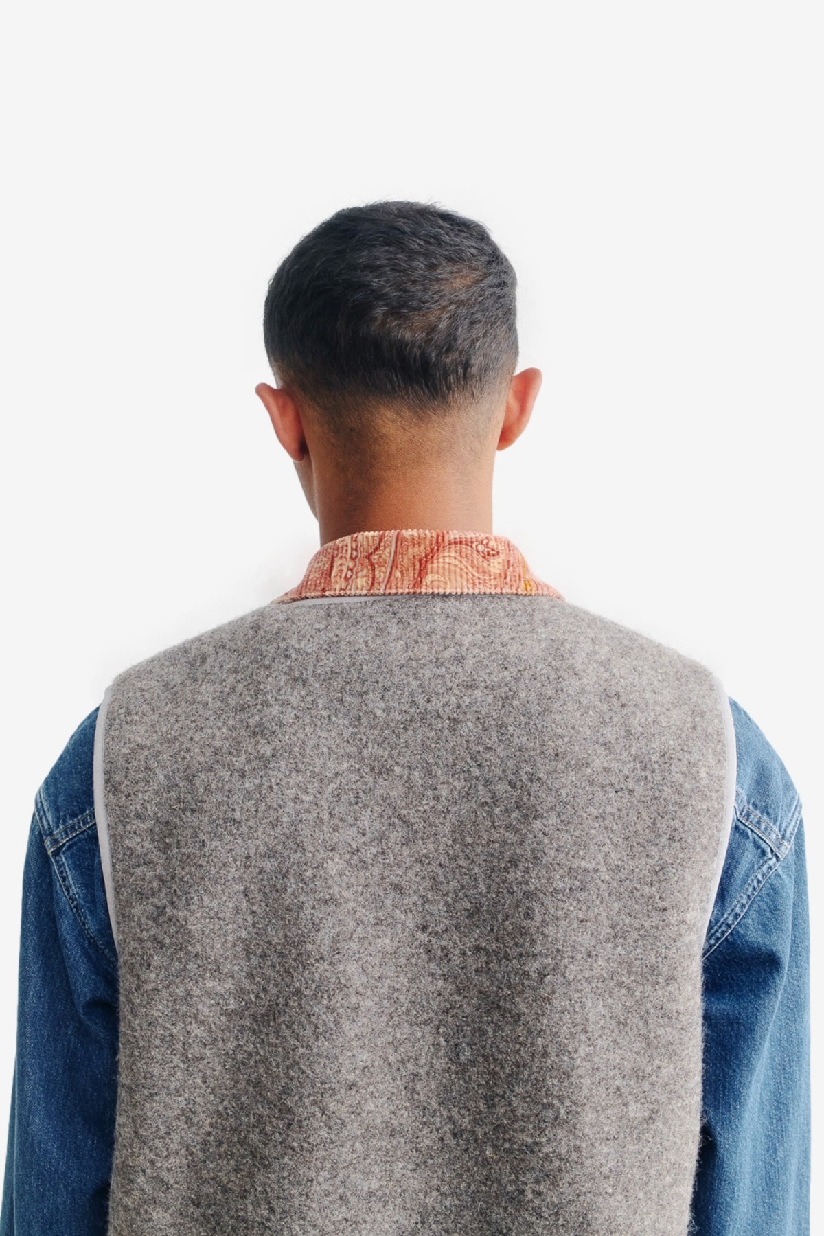 A Kind of Guise Valur Wool Vest in Boiled Grey Wool
