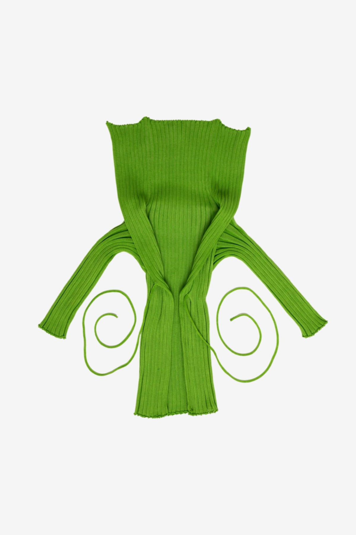 A. Roege Hove Ara Wide Collar Cardigan in Apple Green