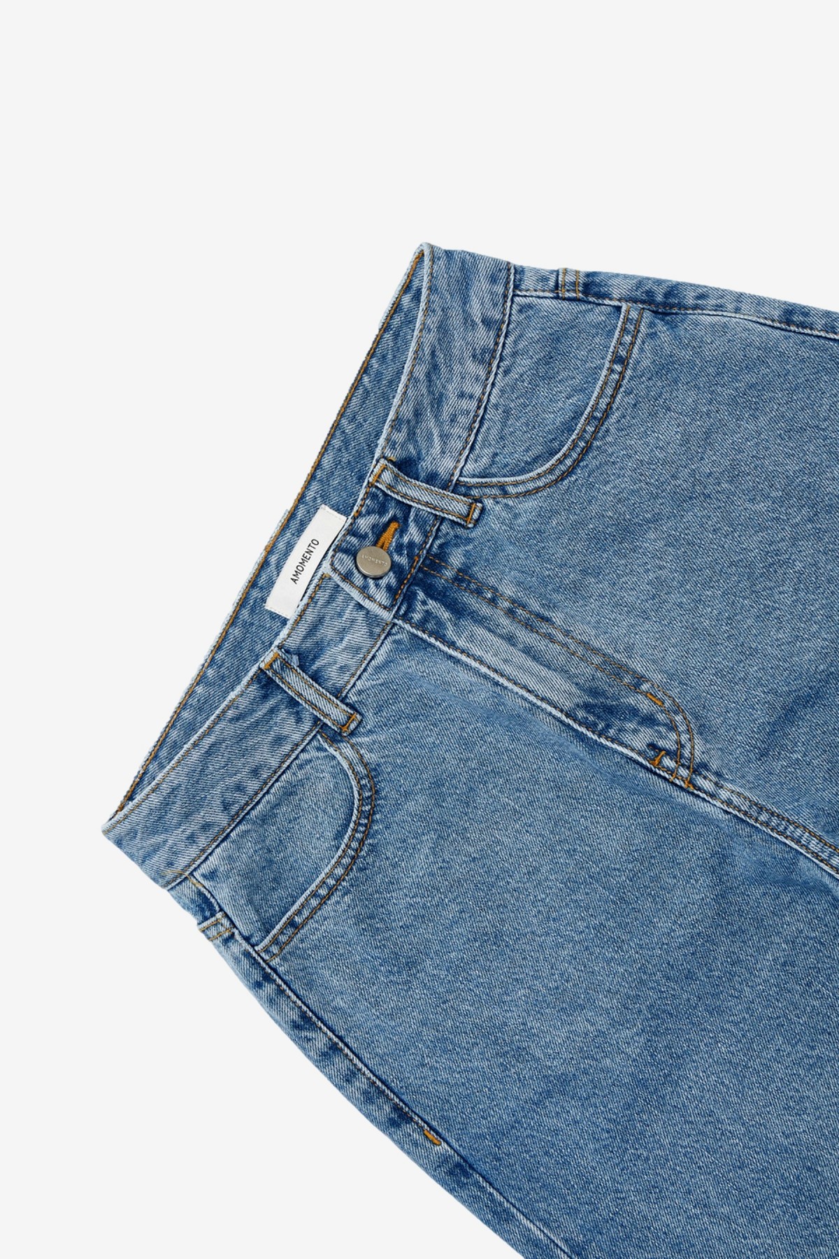 Amomento Recycled Cotton Denim in Light Blue