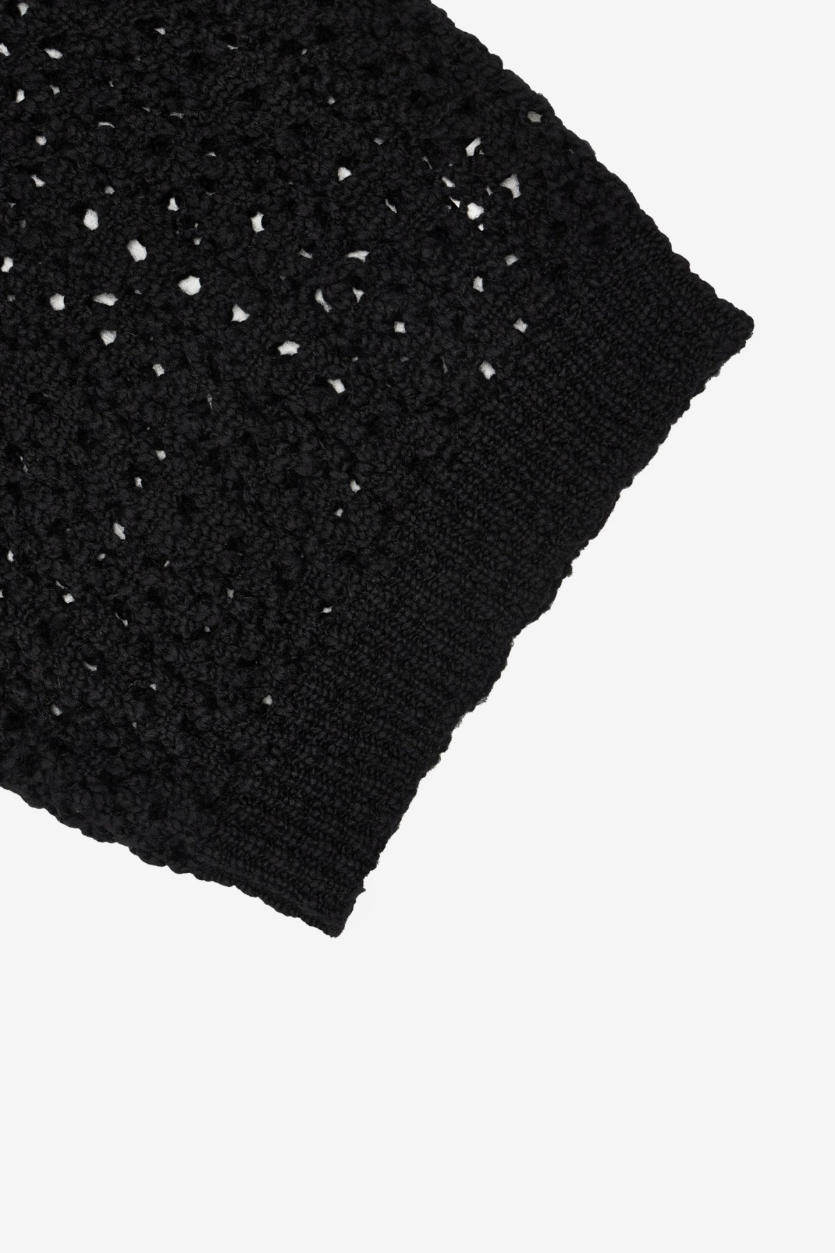 Amomento Crochet Vest in Black