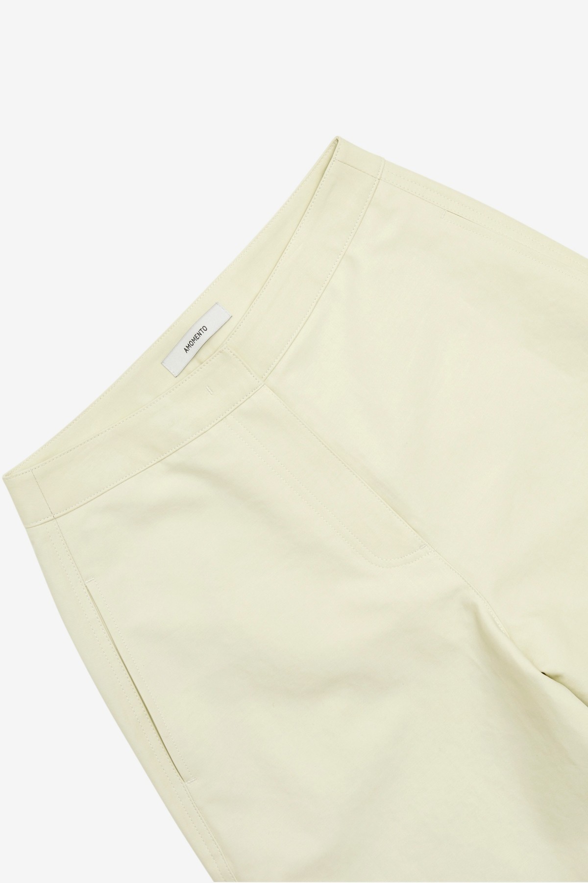 Amomento Curved Leg Pants in Ivory