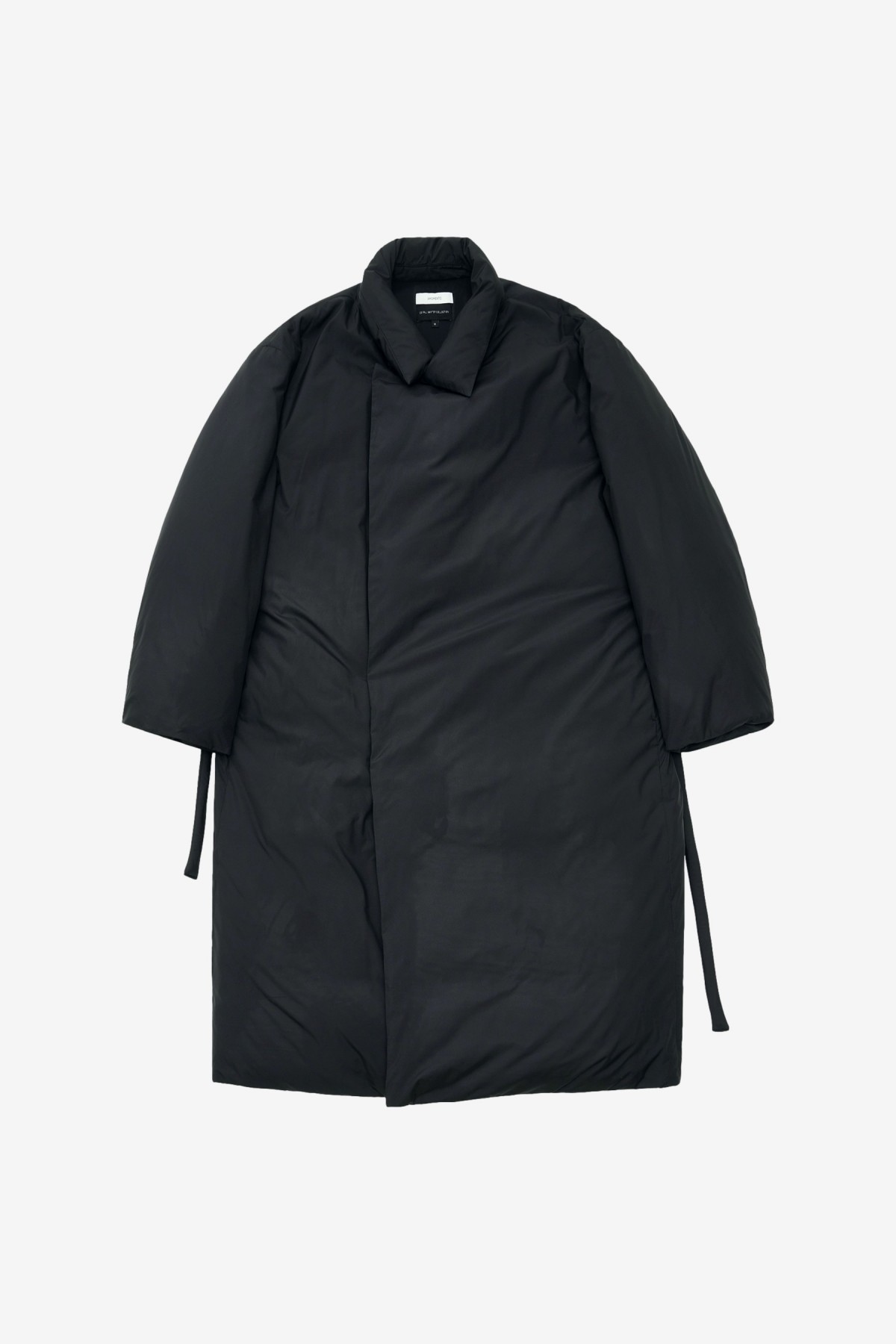 Amomento Down Puffer Long Coat in Black