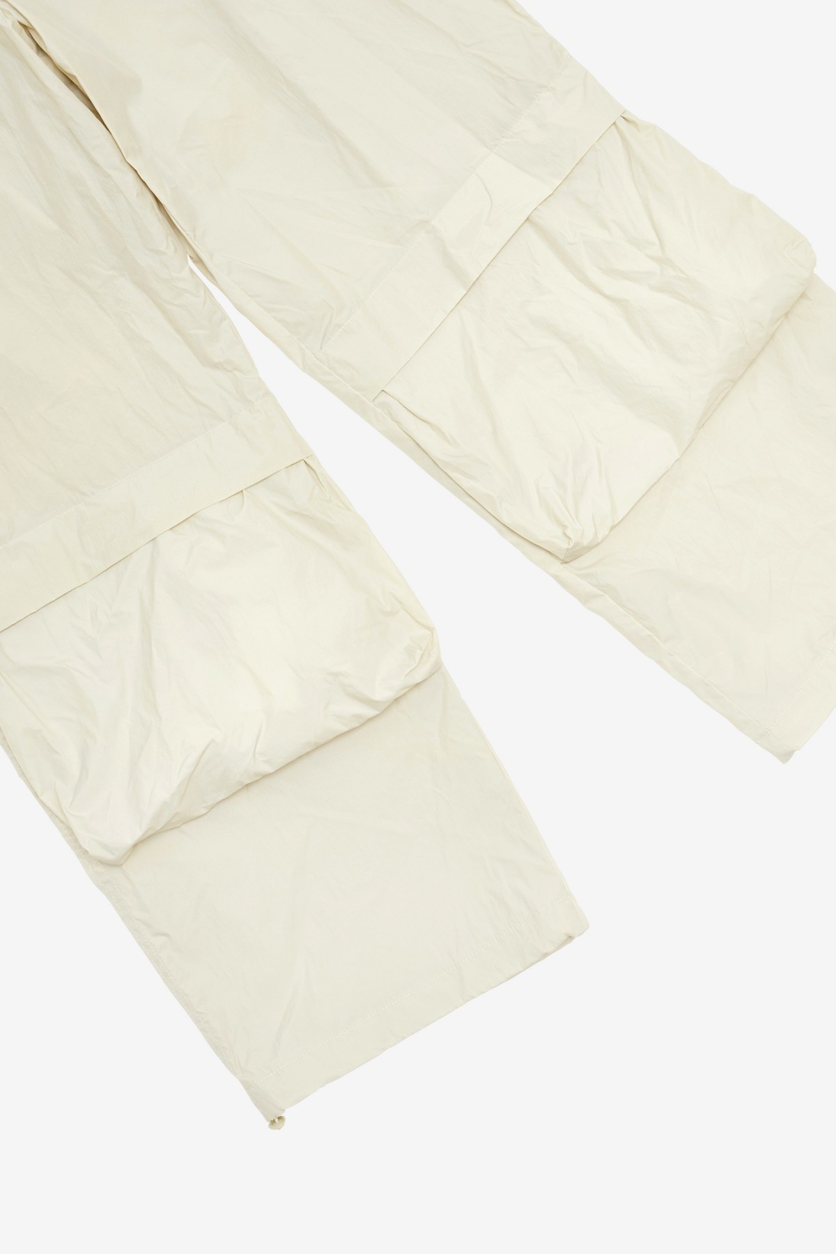 Amomento Drawstring Pocket Pants in Light Beige