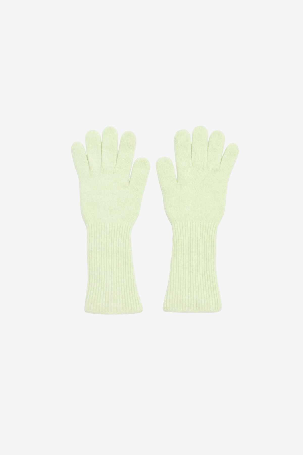 Amomento Fingerhole Gloves in Lime