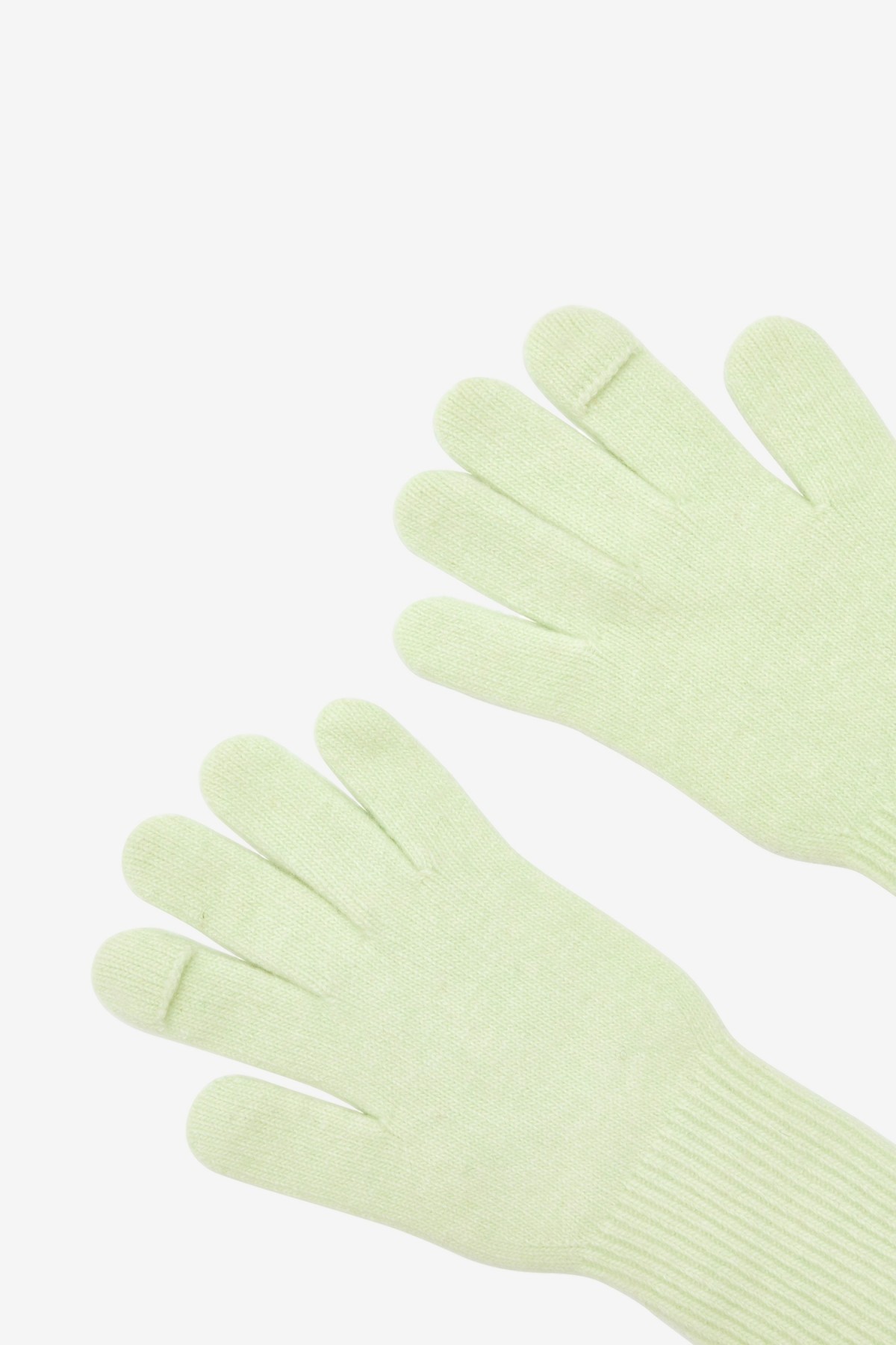 Amomento Fingerhole Gloves in Lime