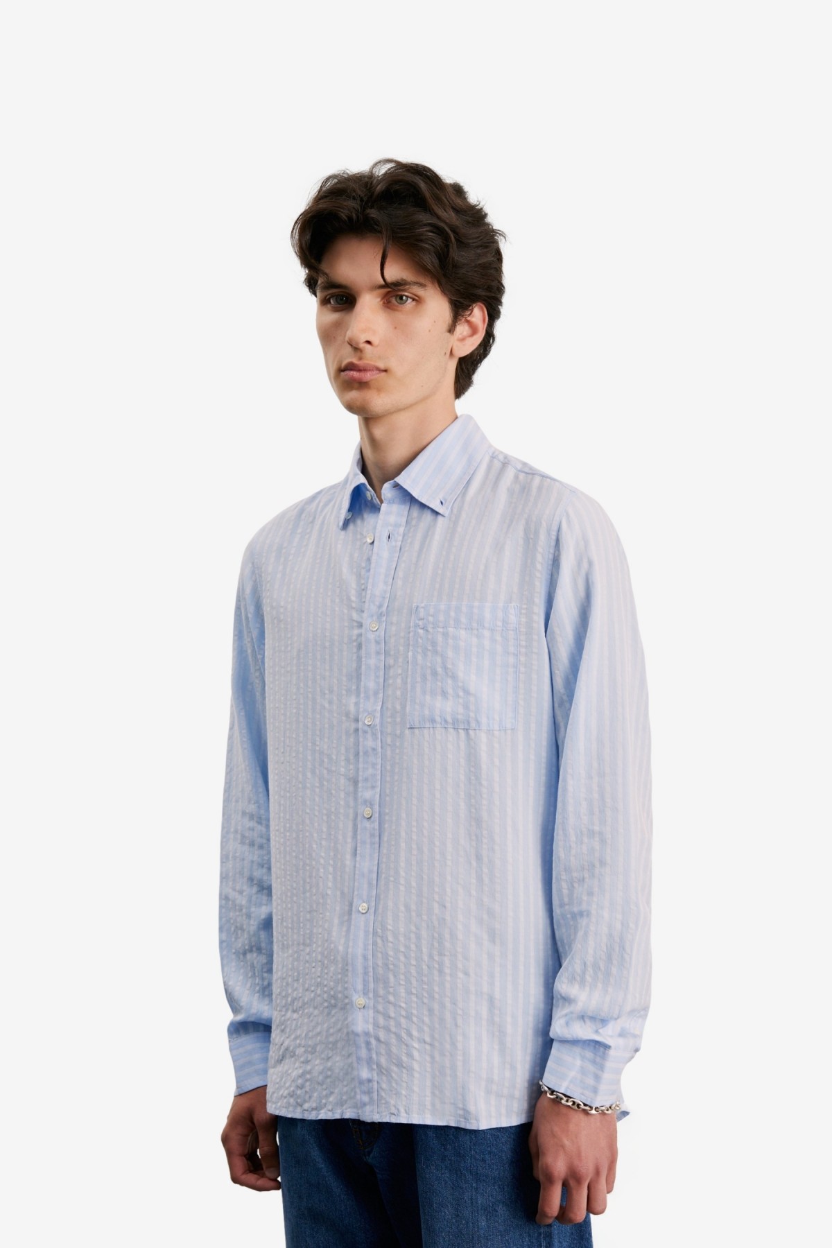 Another Aspect Shirt 1.0 in Light Blue Stripe