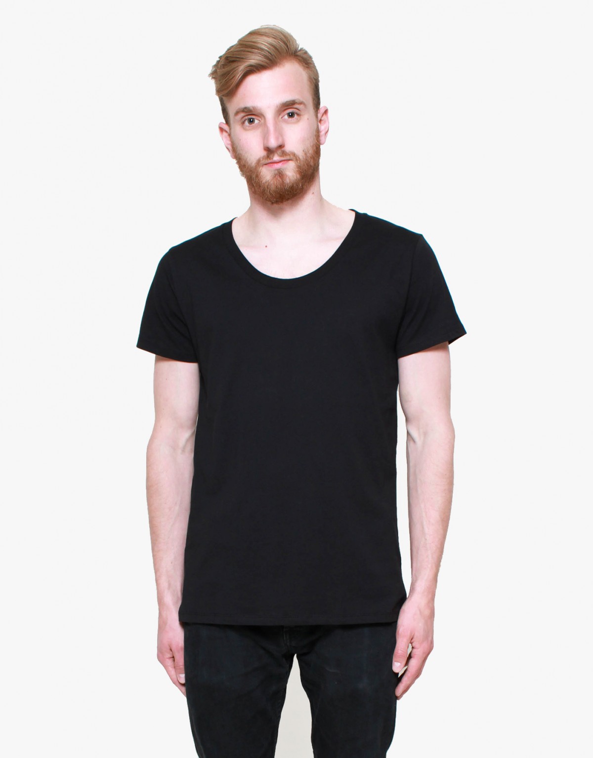 AO CMS Lightweight Scoop-Neck T-Shirt in Black