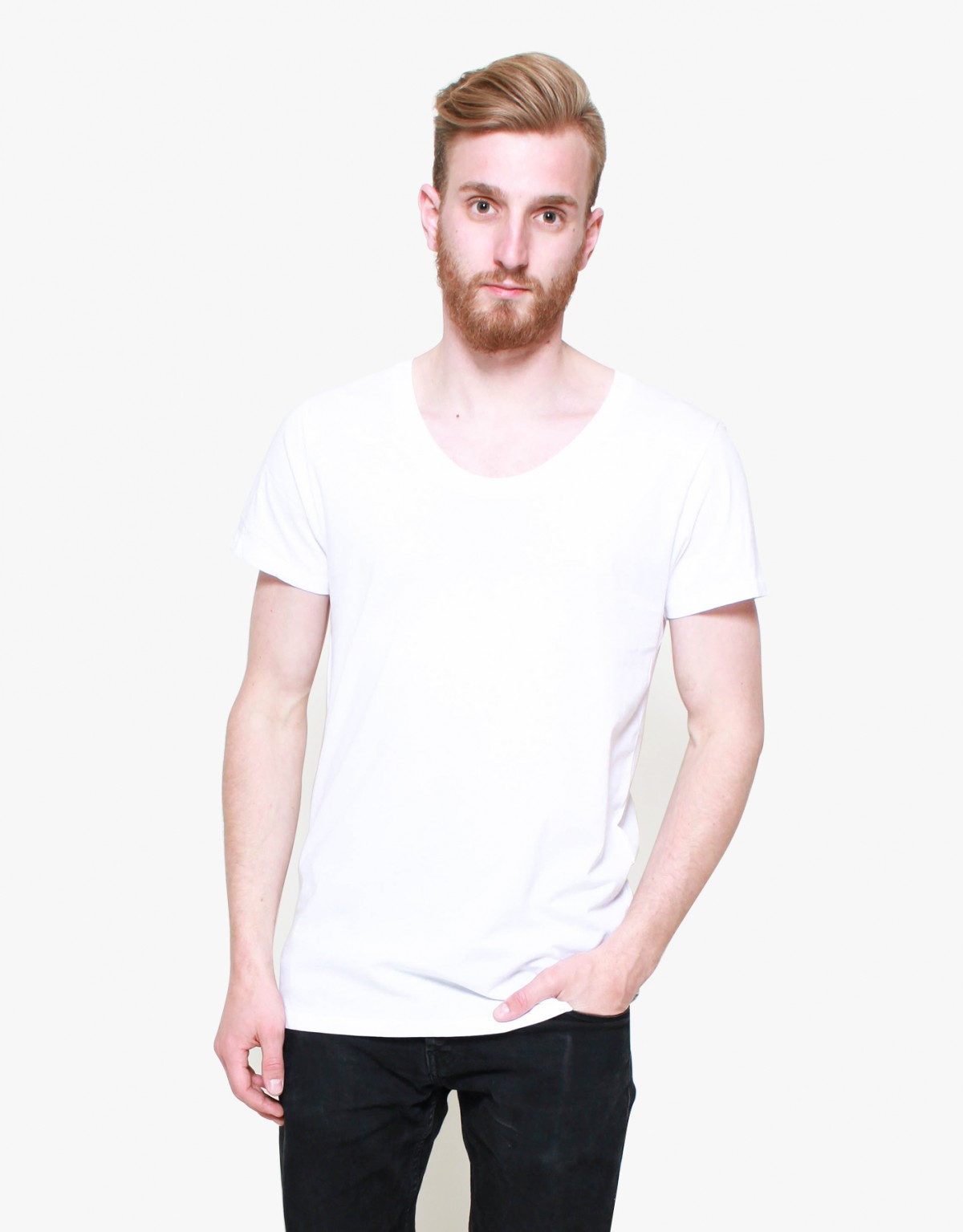 AO CMS Lightweight Scoop-Neck T-Shirt in White