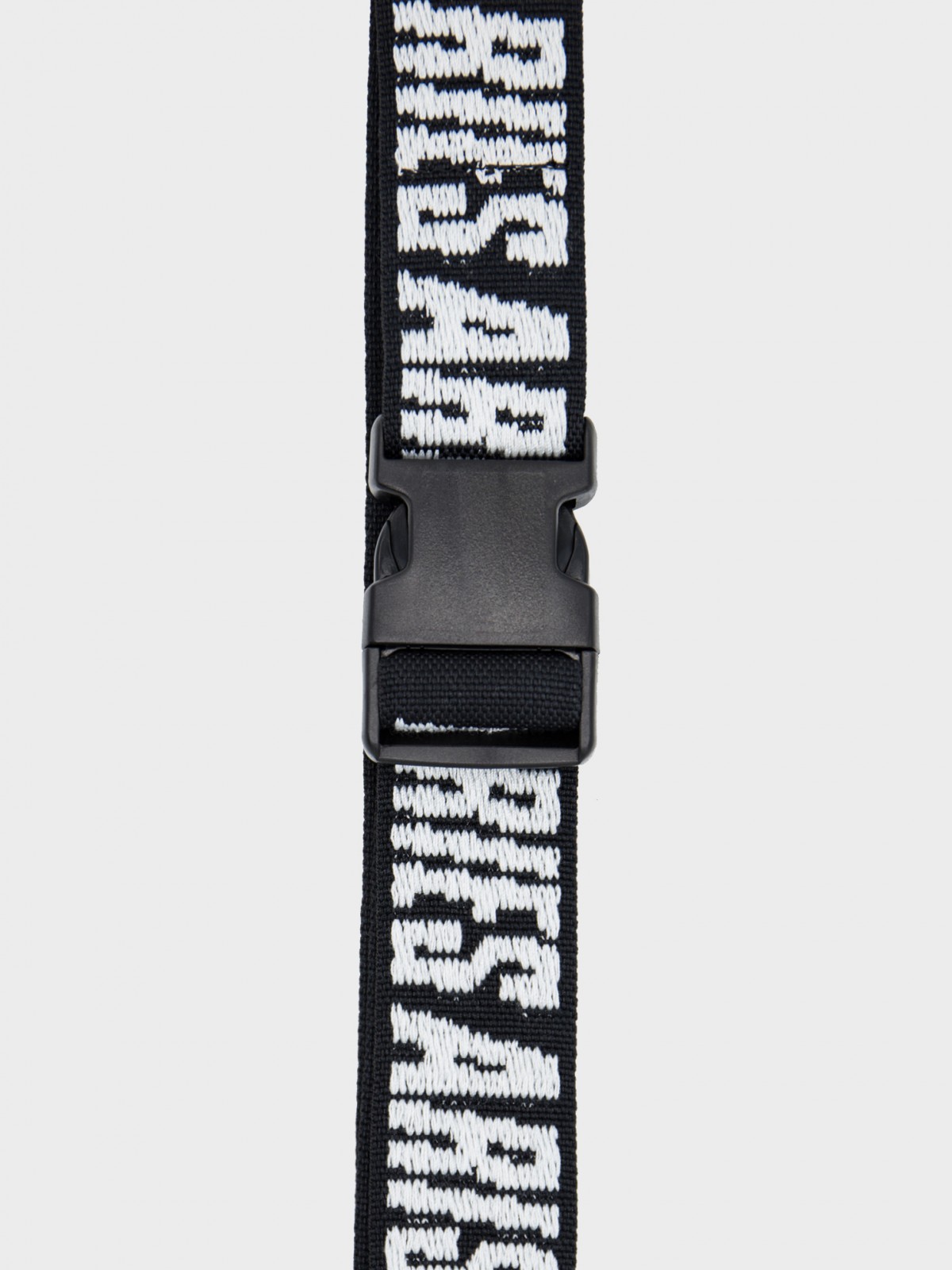 Aries Arise Logo Webbing Belt in Black