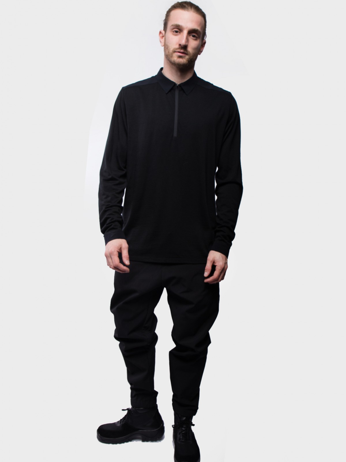  Frame LS Polo  in Black