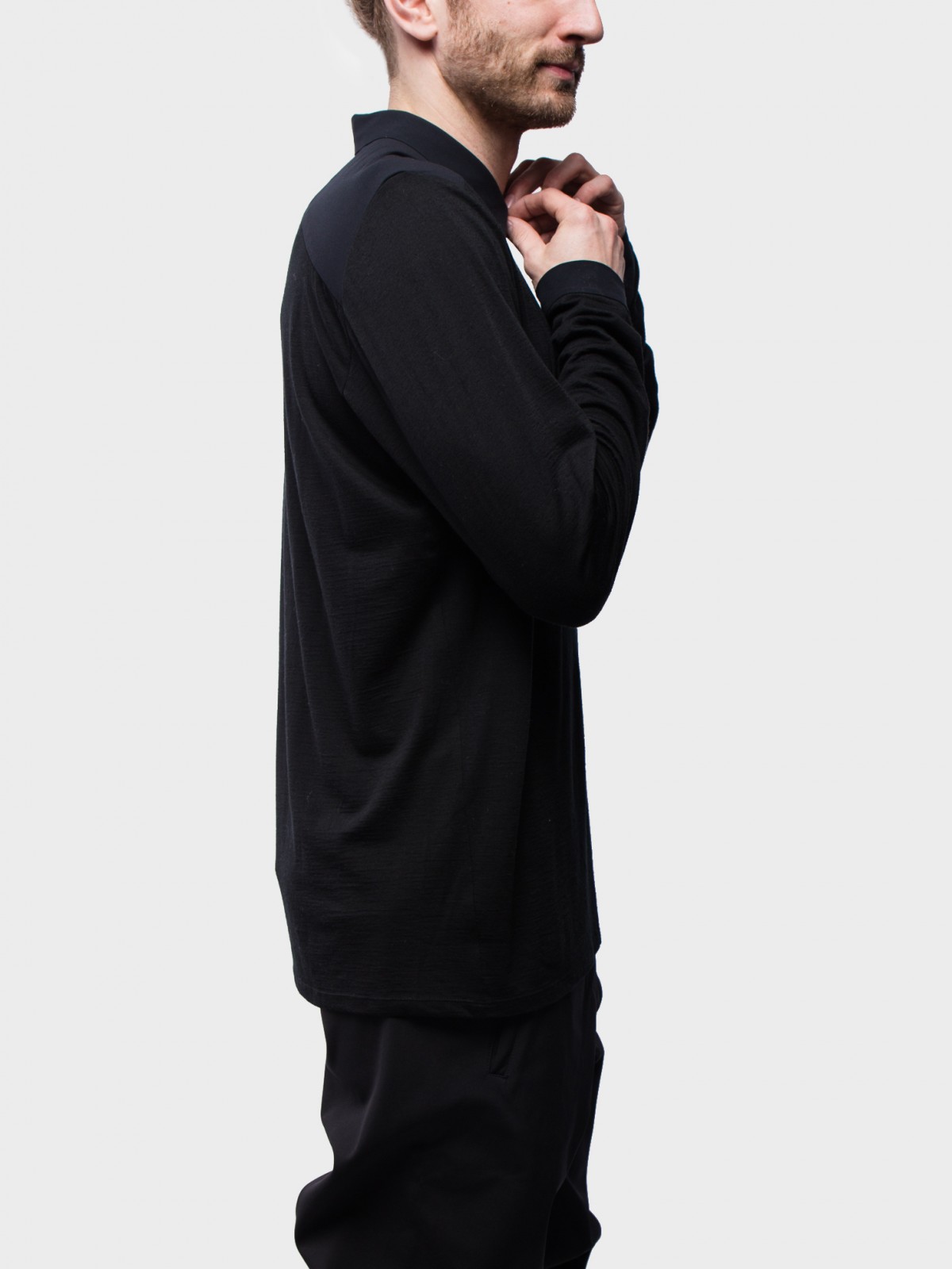  Frame LS Polo  in Black