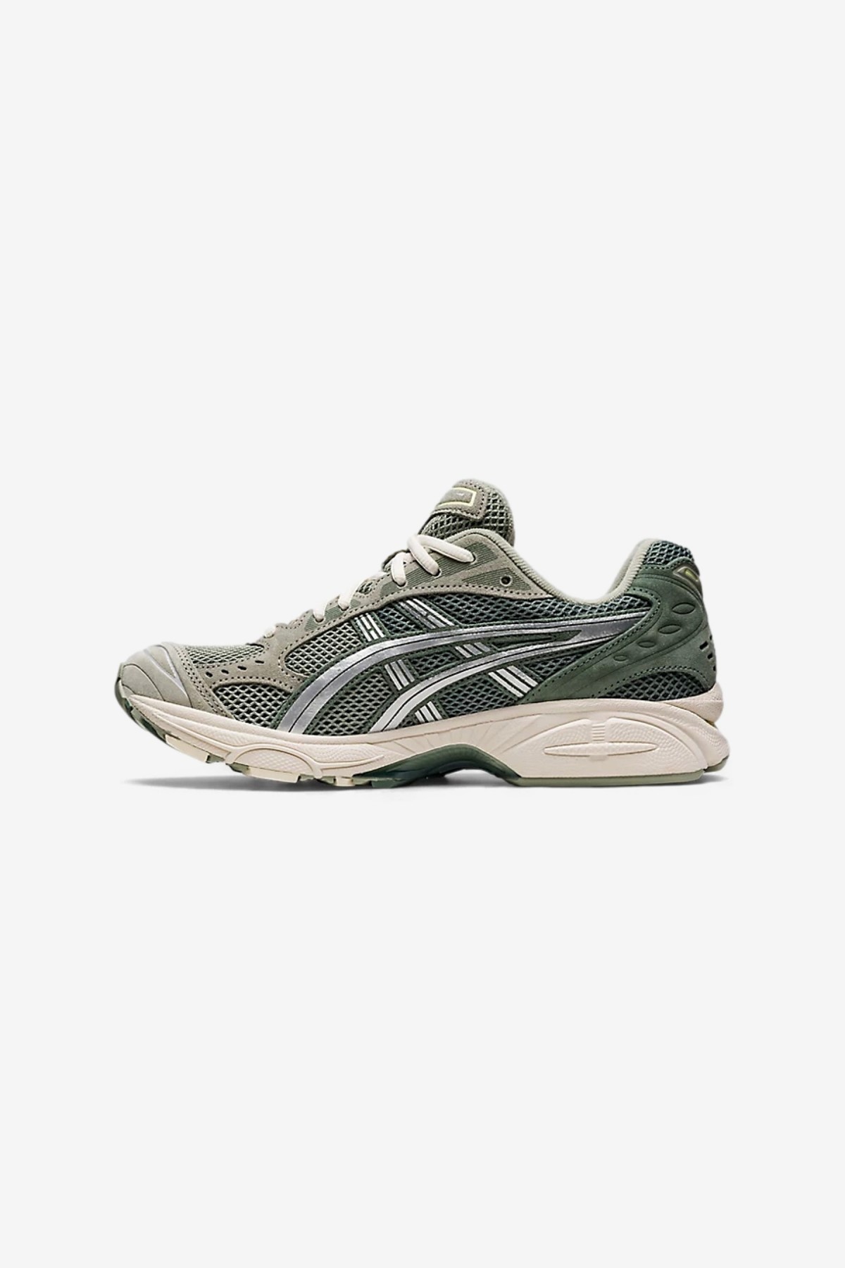 Asics Gel-Kayano 14 in Olive Grey/Pure Silver