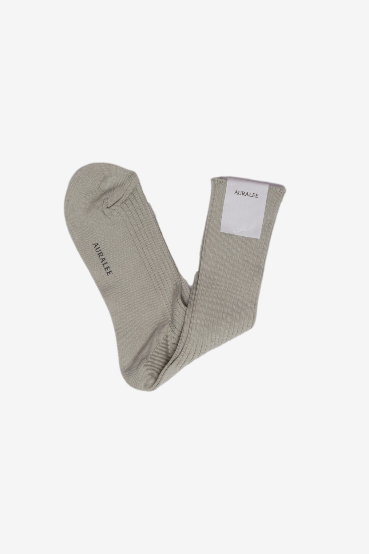 Auralee Gize High Gauge Sox in Pale Green