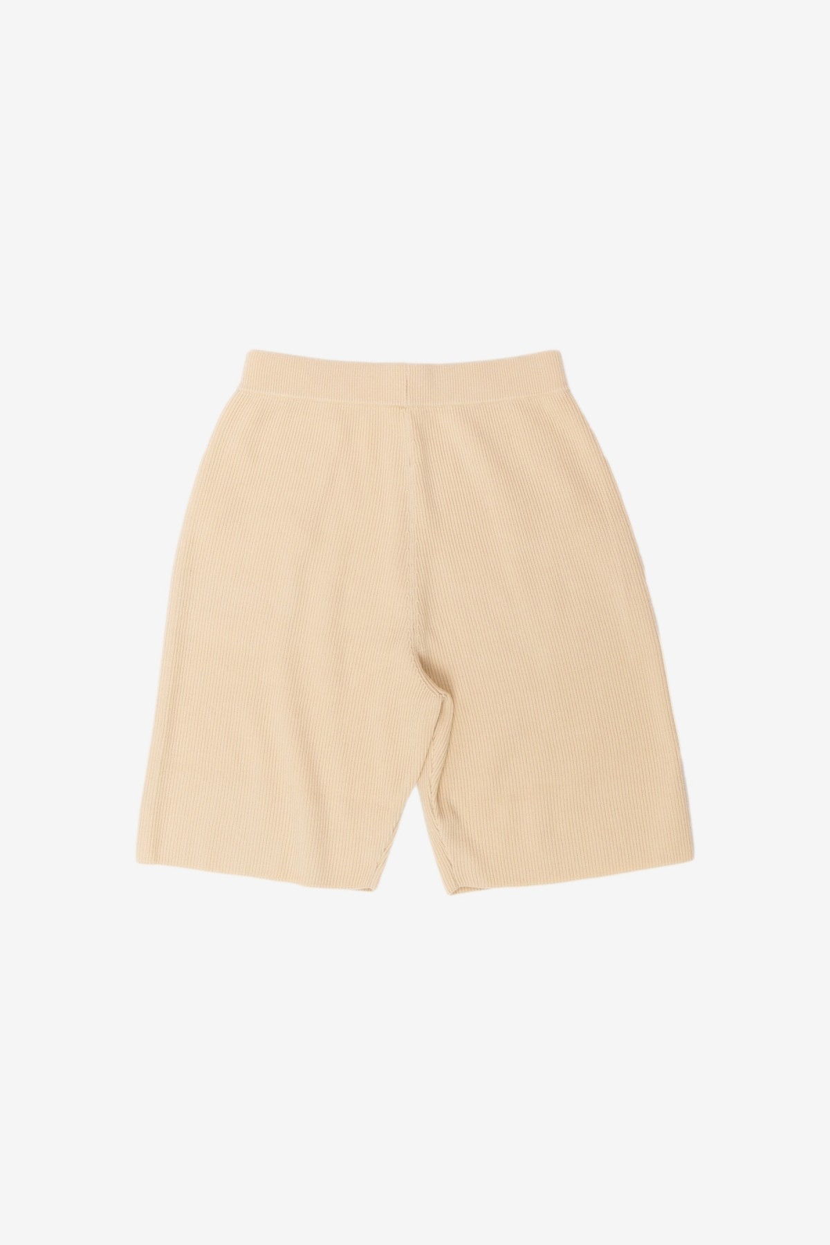 Auralee Super Hard Twist Rib Knit Shorts in Ivory