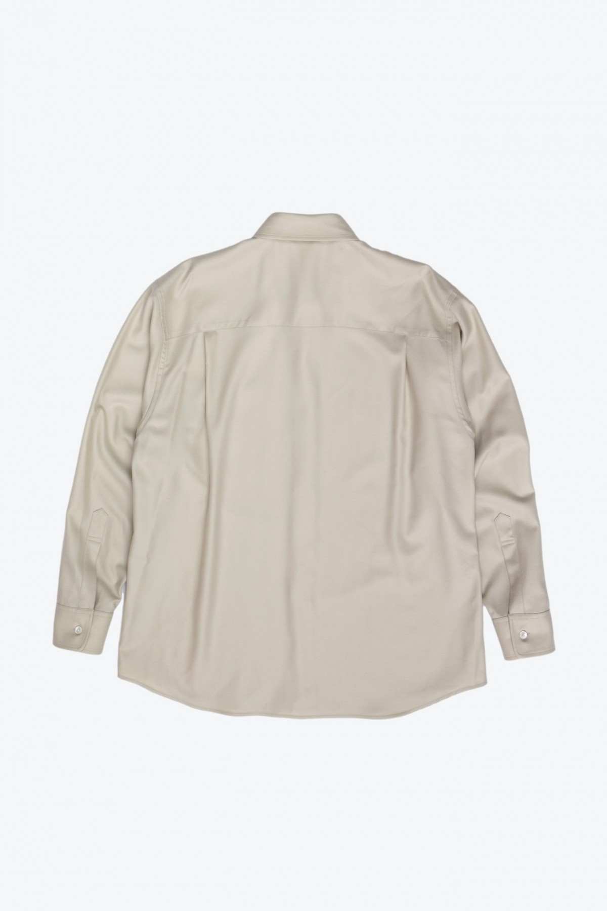 Super Light Wool Shirt in Light Khaki - Auralee | Afura Store
