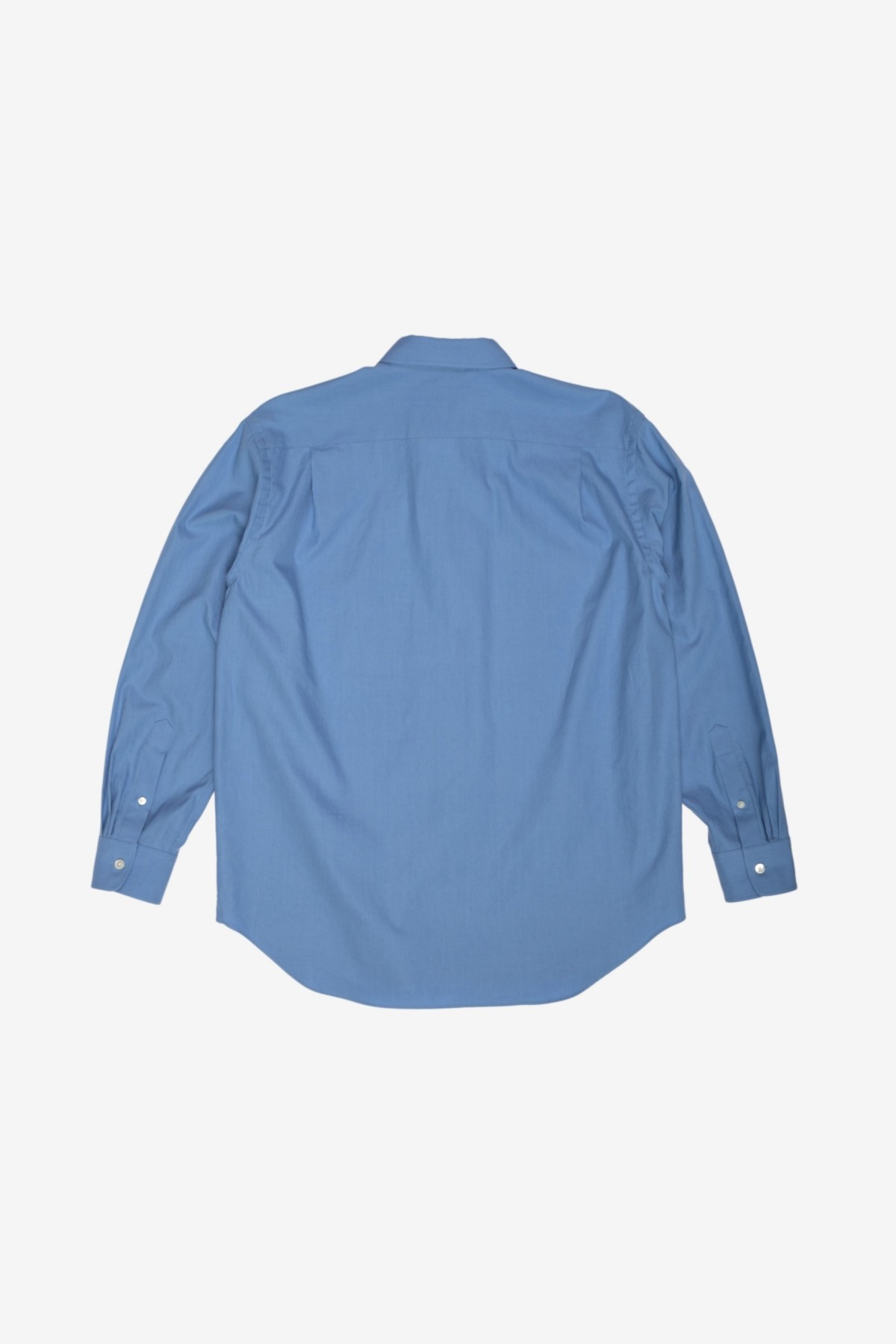 Washed Finx Twill Shirts in Twill Blue - Auralee | Afura Store