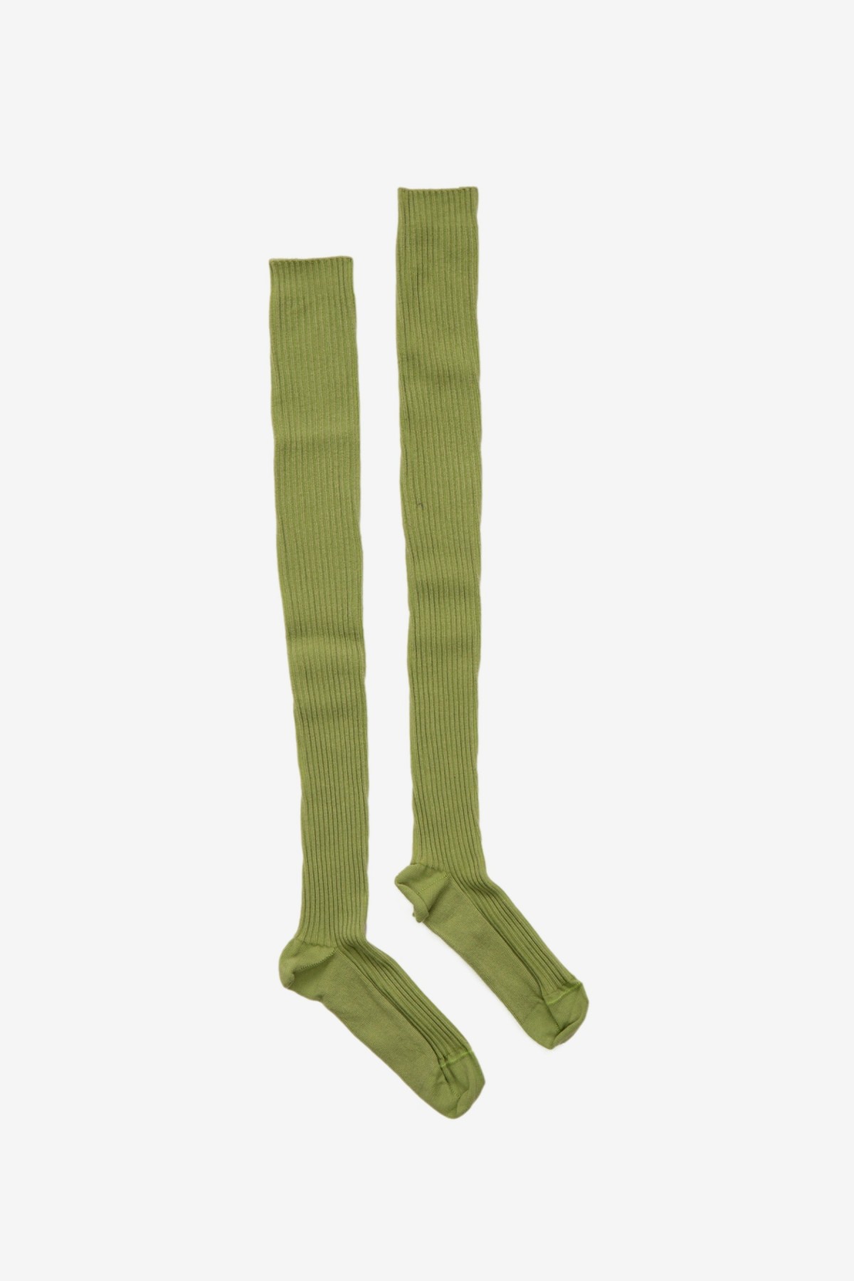 Baserange Overknee Socks in Mun Green
