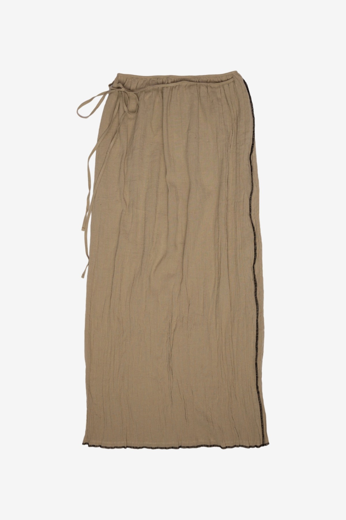Baserange Shok Wrap Skirt in Acacia Brown