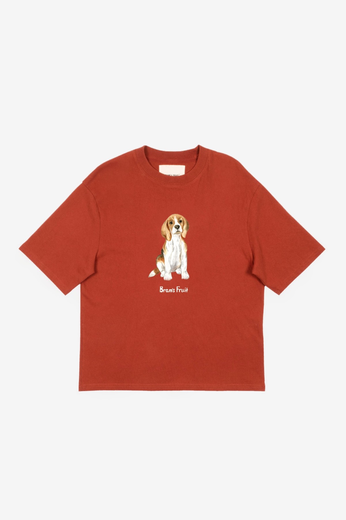 Bram's Fruit Beagle Aquarel T-Shirt in Bordeaux