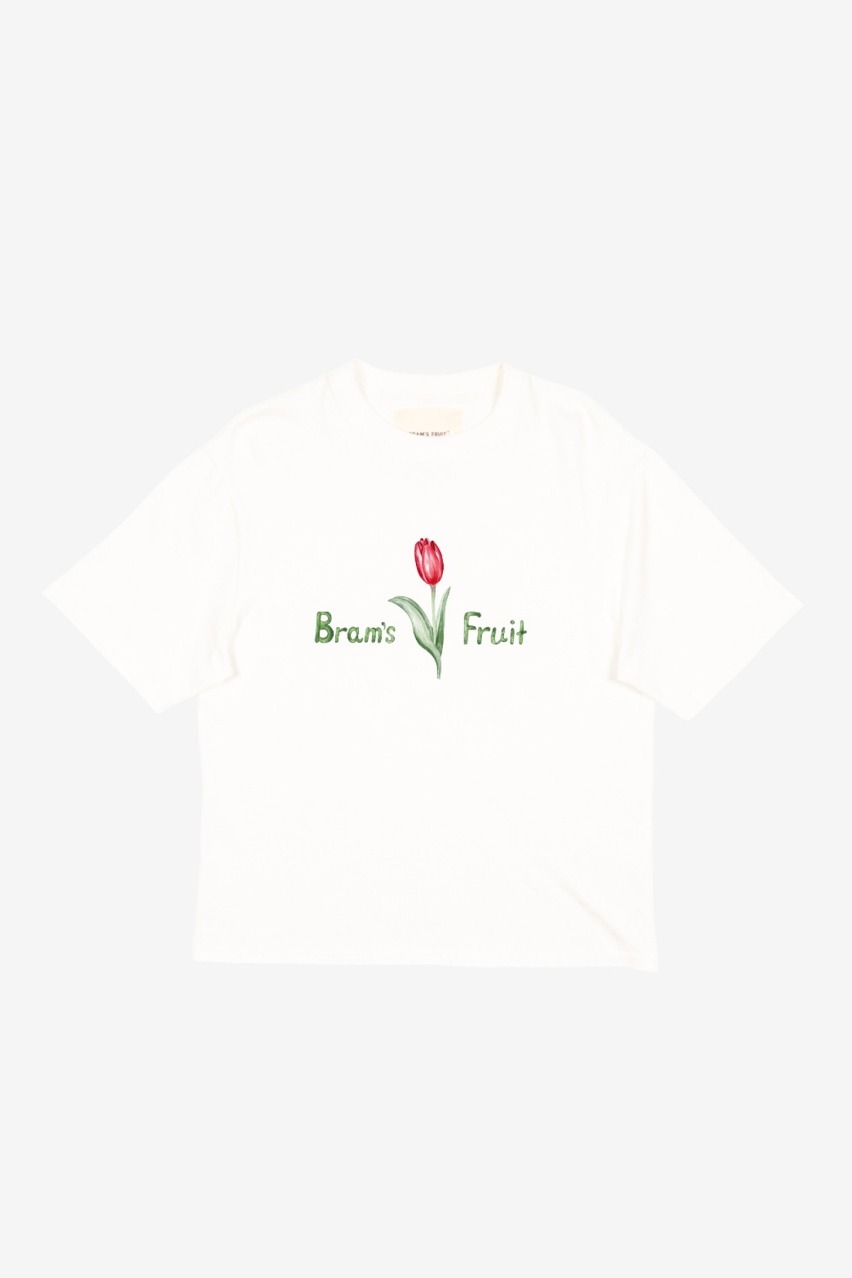 Bram's Fruit Tulip Aquarel T-Shirt in White