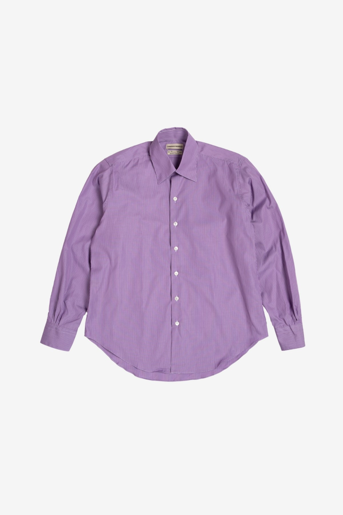 Camisas Manolo Normal Shirt in Purple Stripes