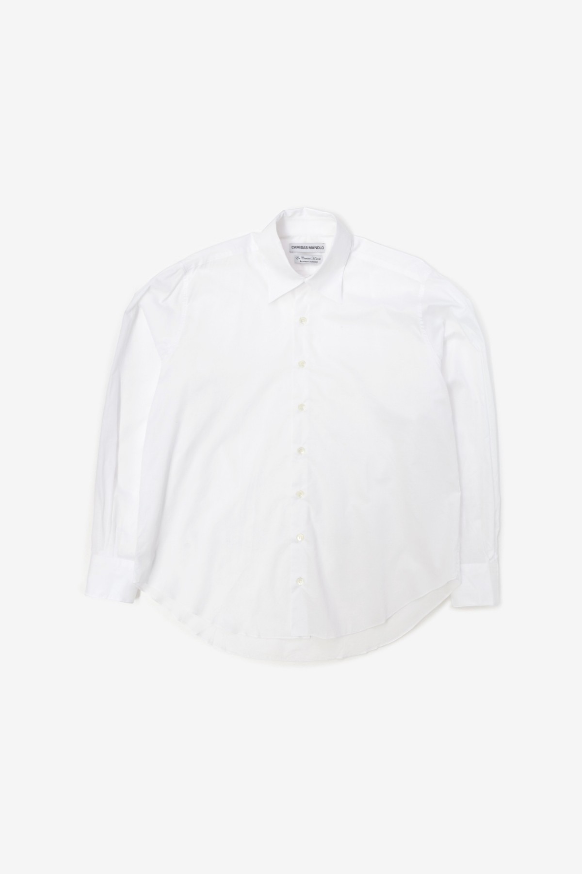 Camisas Manolo Normal Shirt in White Voile