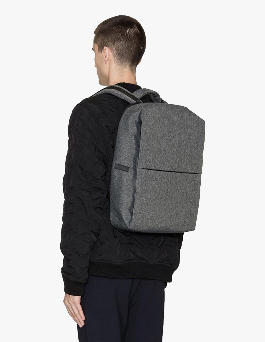 Cote & Ciel Rhine New Flat Backpack in Black Melange