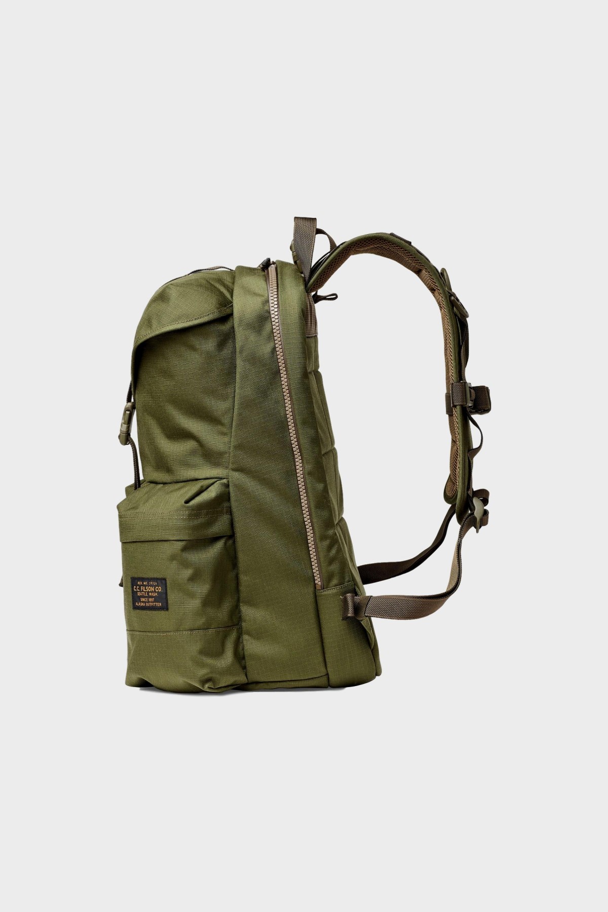 Filson Ripstop Nylon Backpack in Surplus Green