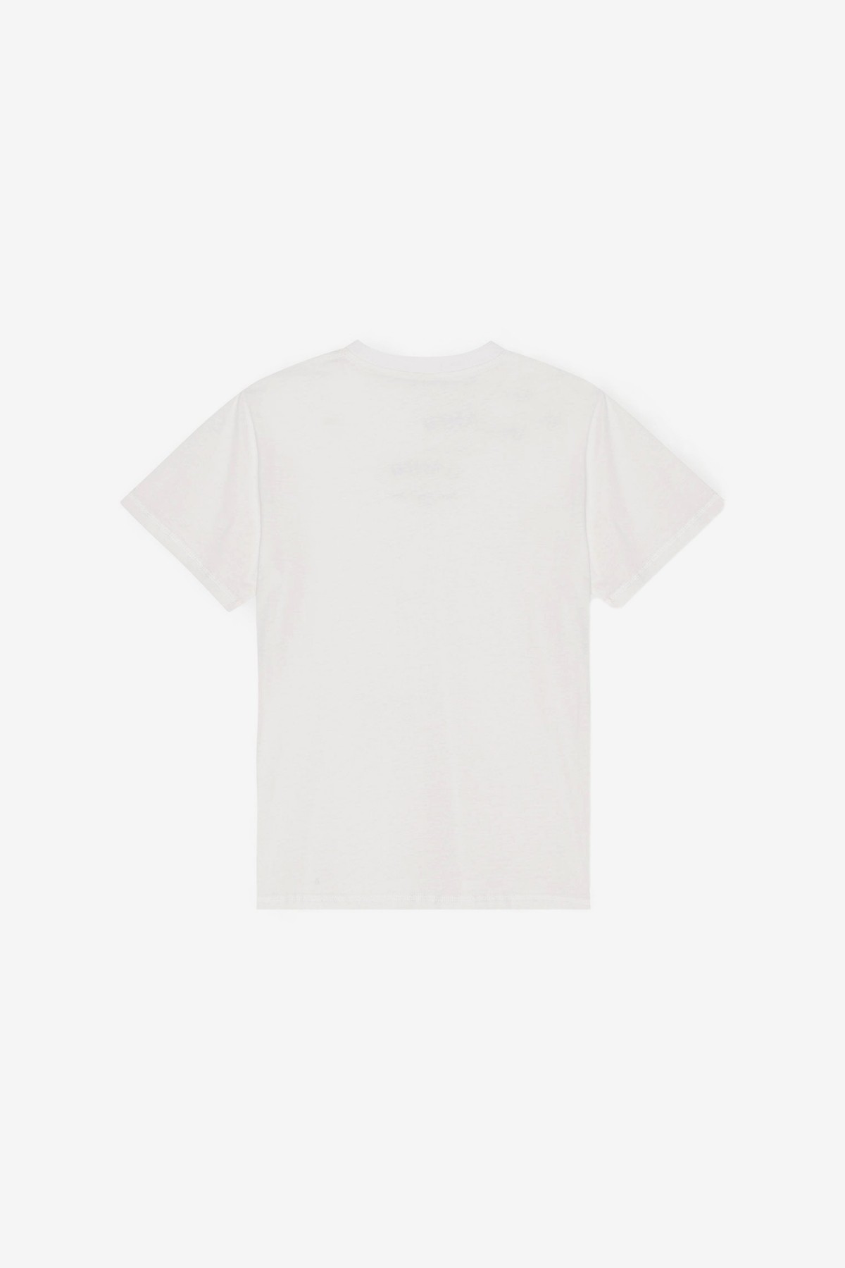 Ganni Thin Jersey Relaxed O-neck T-shirt in Bright White
