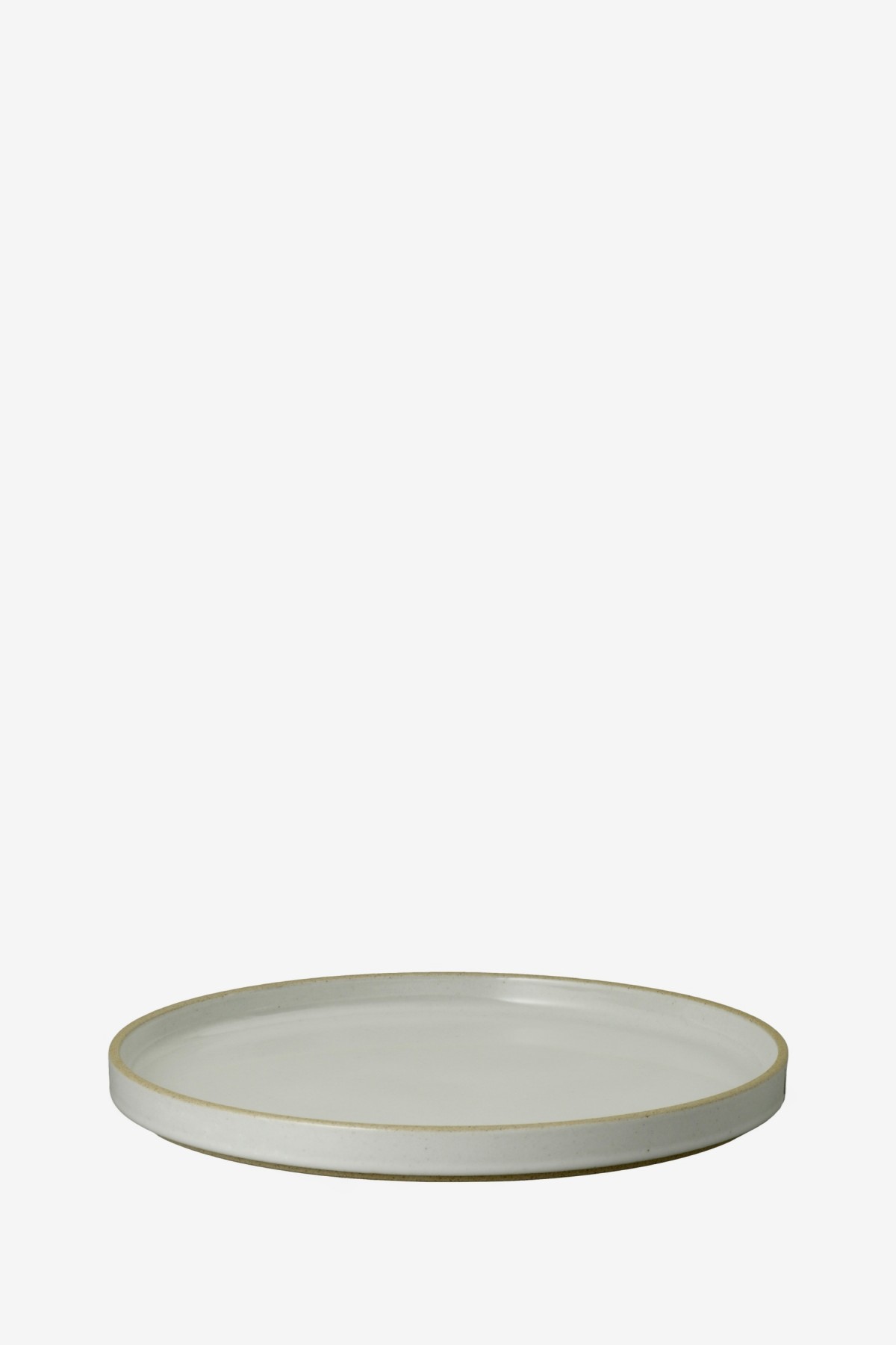 Hasami Porcelain Plate 255×21mm in Clear Grey