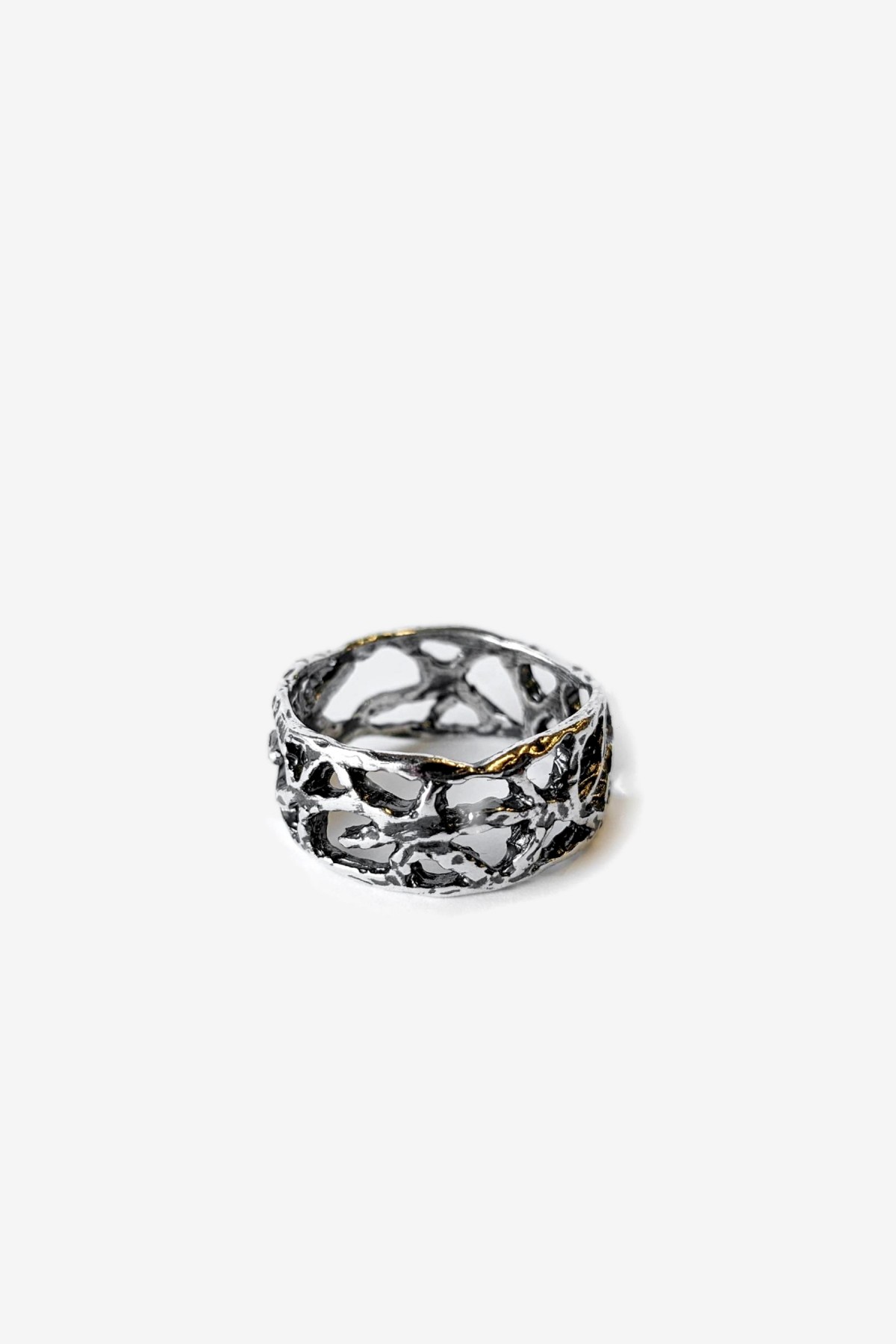 Heresy Wattle Ring in Silver