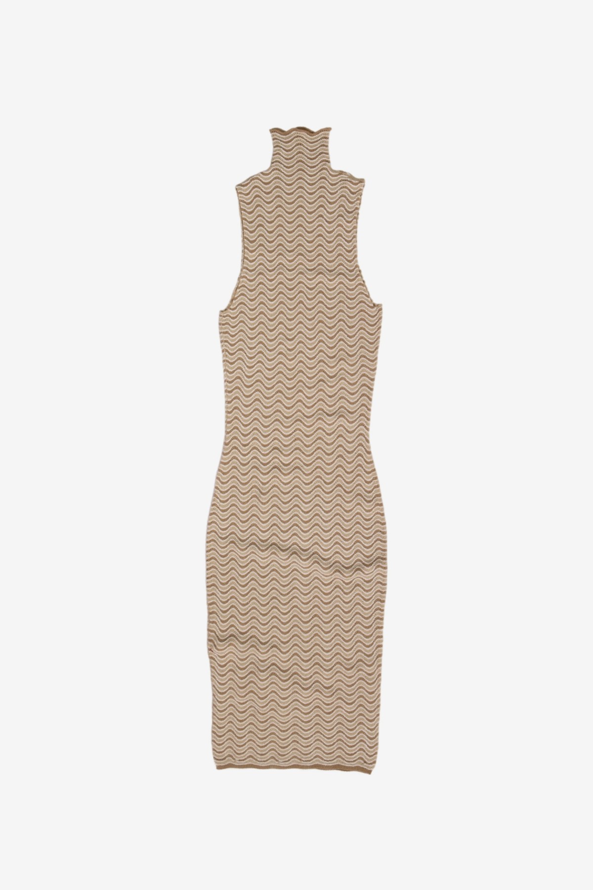 Isa Boulder Cactus Halter Dress in Cereal