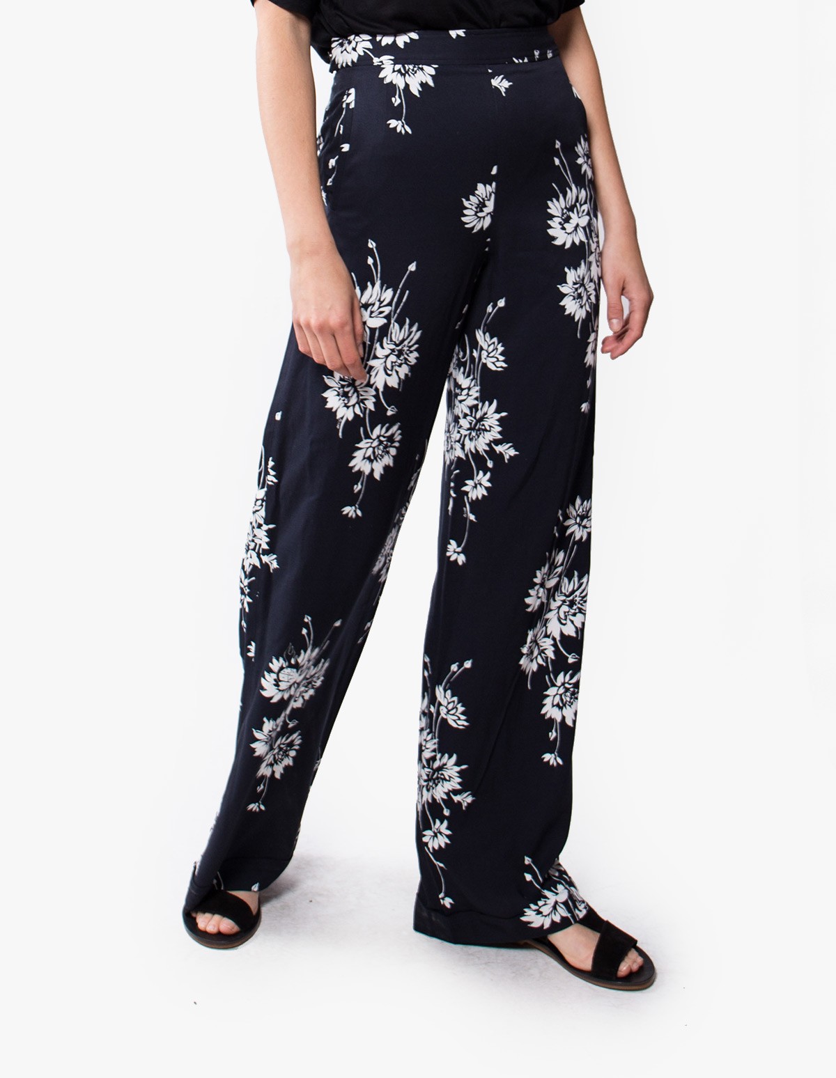 McQ Alexander McQueen Flaming Delilah Trousers  in Black