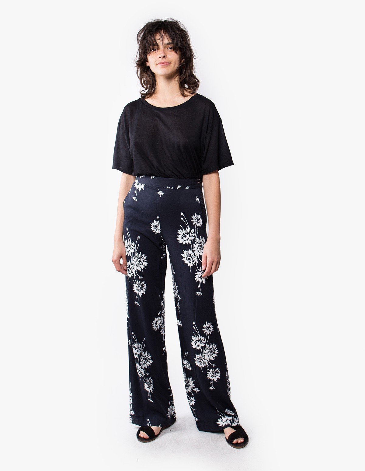 McQ Alexander McQueen Flaming Delilah Trousers  in Black