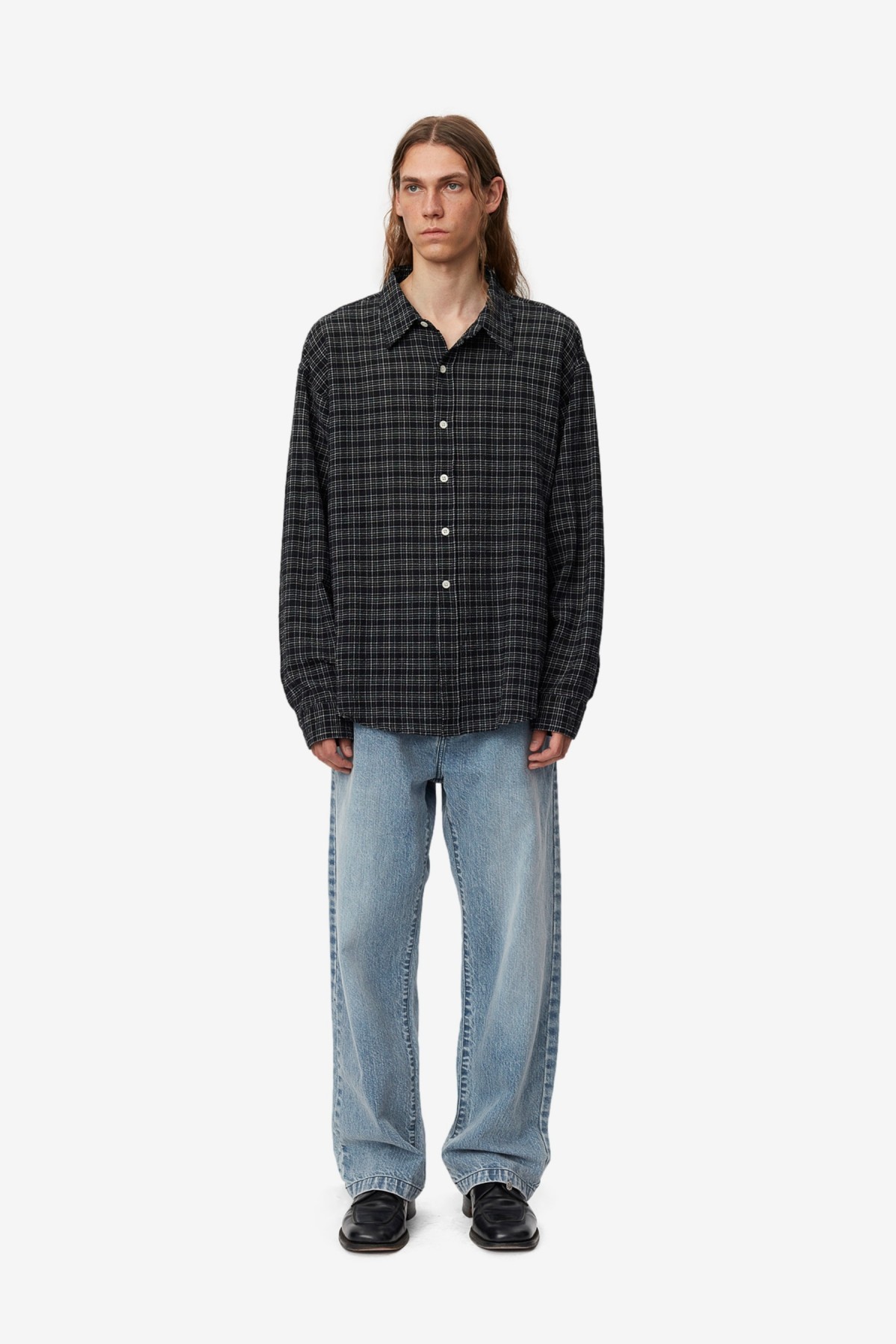 mfpen Vacation Shirt in Black Check