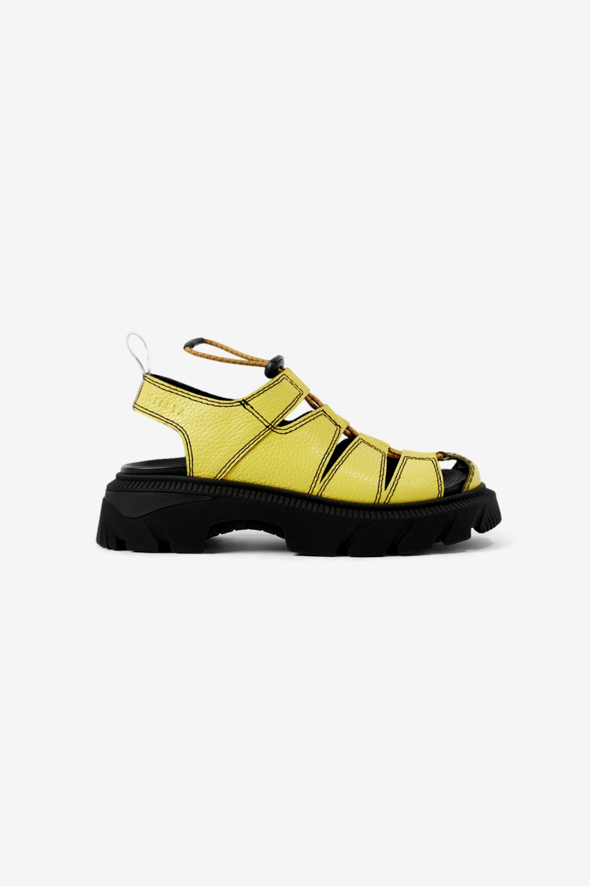 Miista Eunice Lime Sandals in Yellow