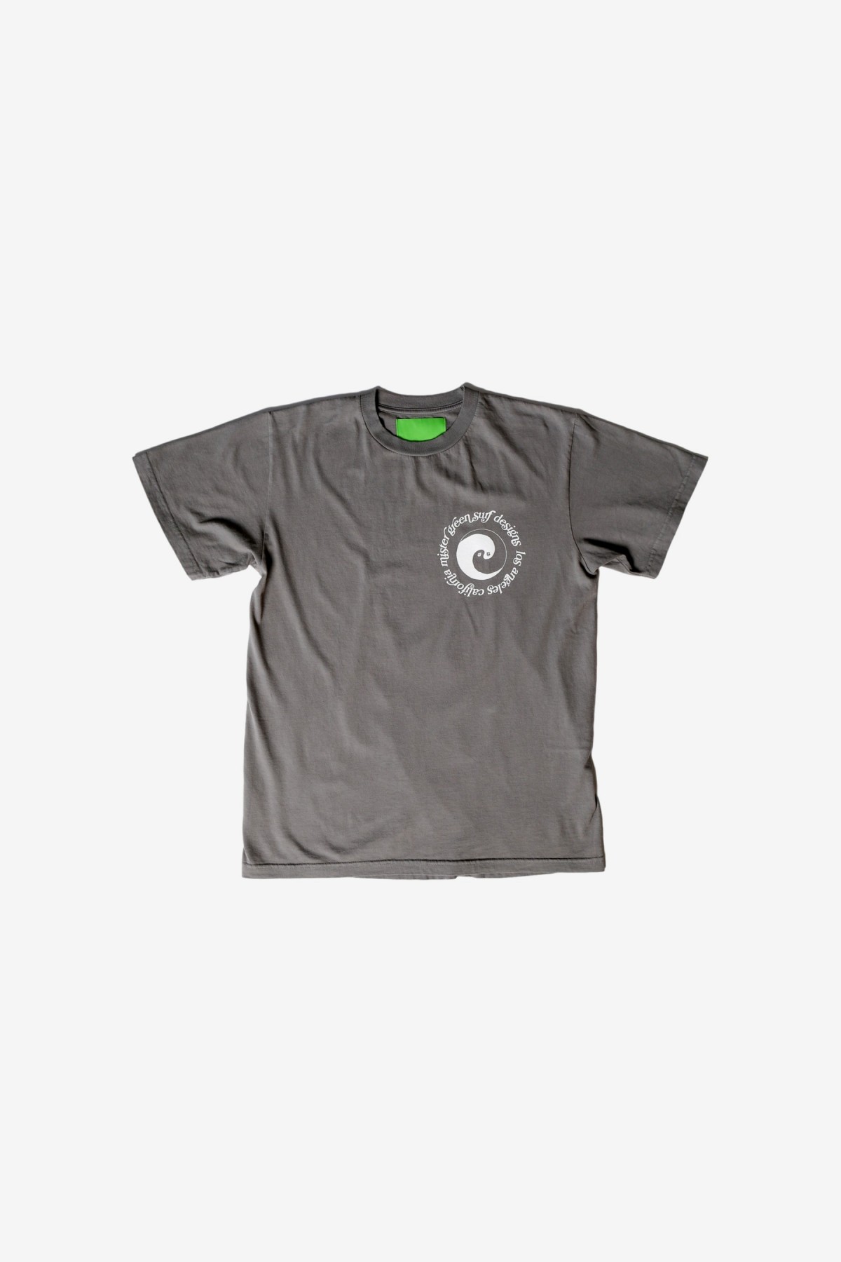 Mister Green Dualism Surf V2 Tee in Washed Grey