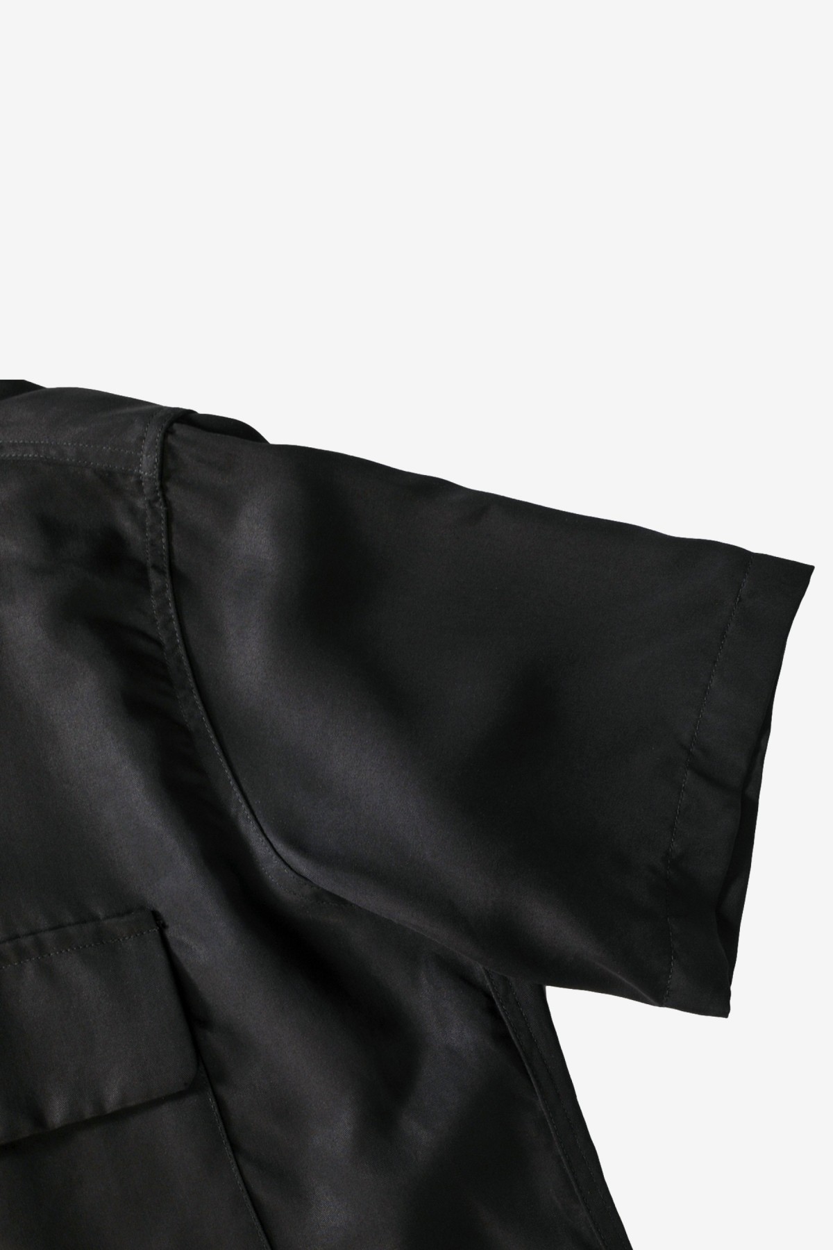 Monitaly 50'S Milano Shirt S/S in Tencel Black