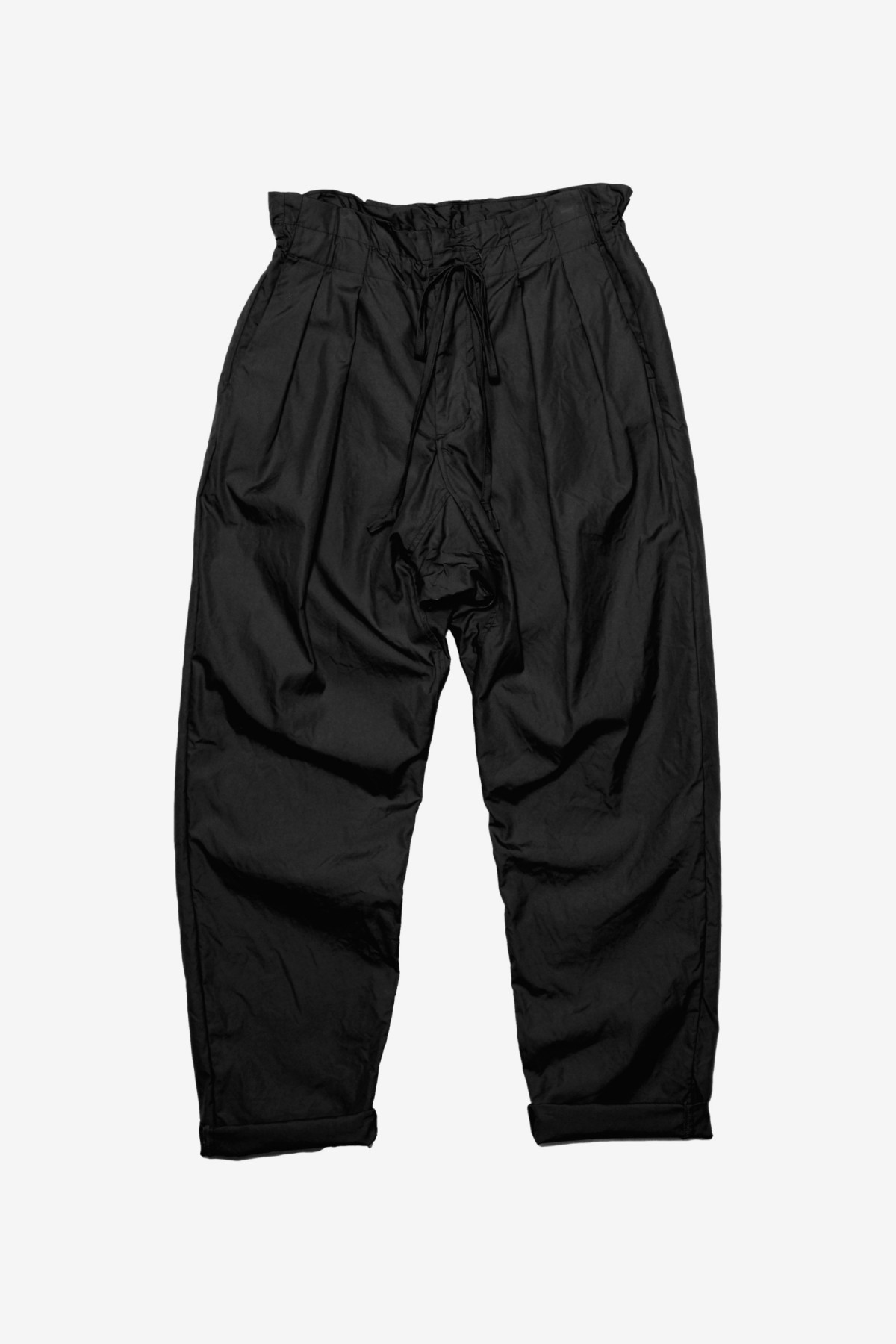 Monitaly Drop Crotch Pants in Vancloth Oxford Black