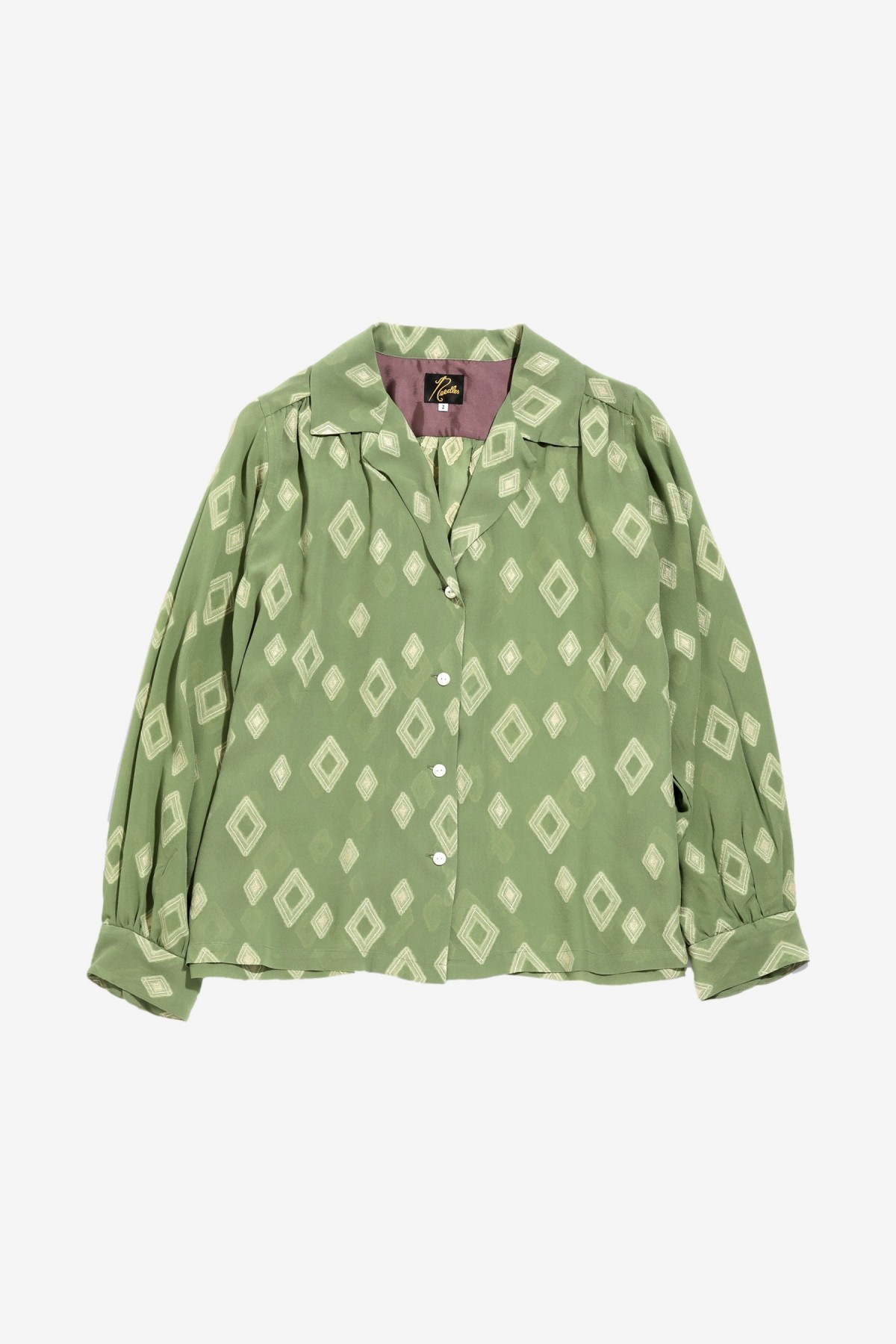 Needles Diamand Jq. Gathered Blouse in Green