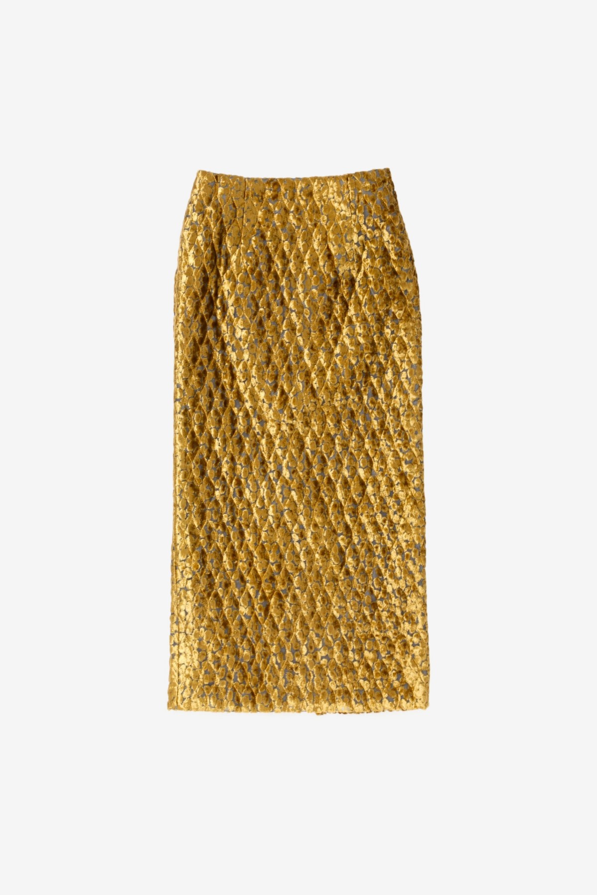 Needles Pencil Skirt in Yellow Gold