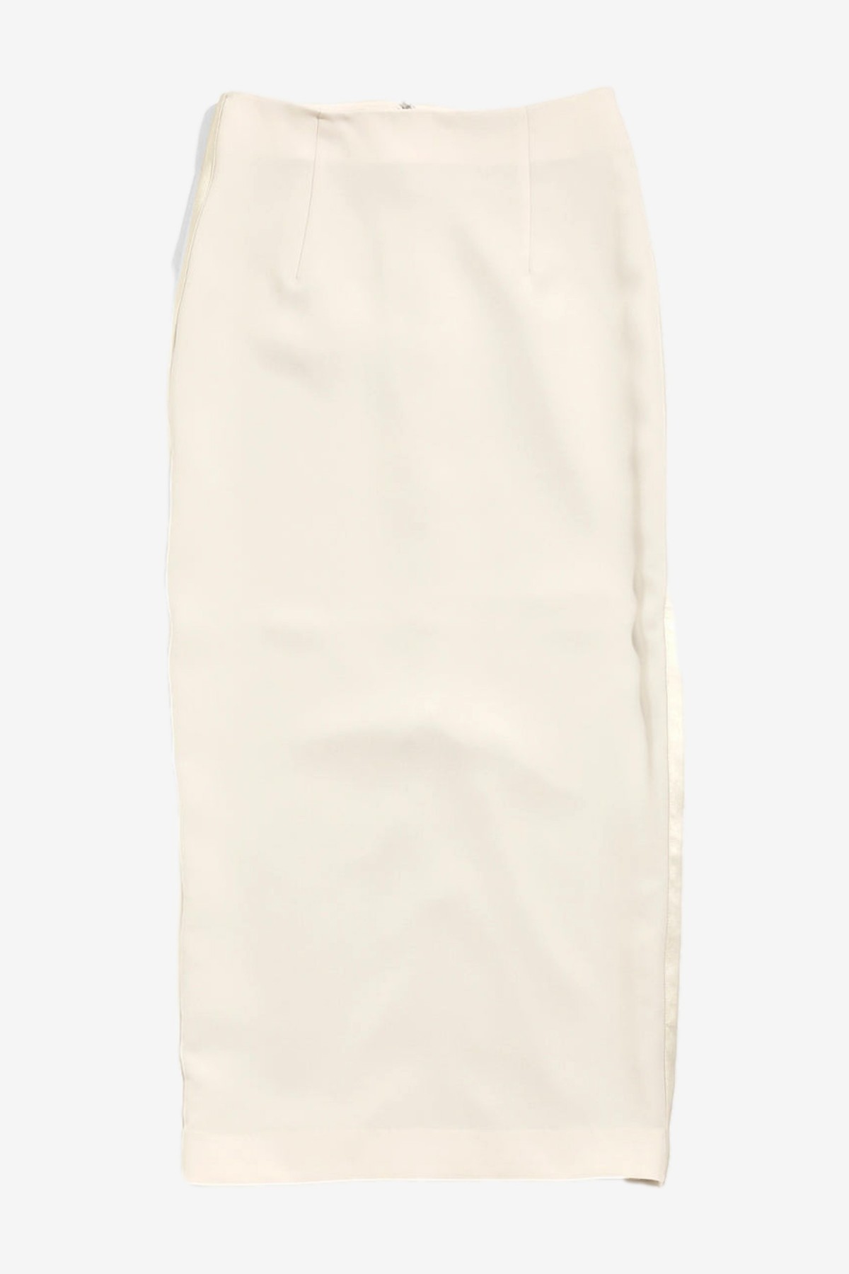 Needles Poly Double Cloth S.L. Pencil Skirt in Beige