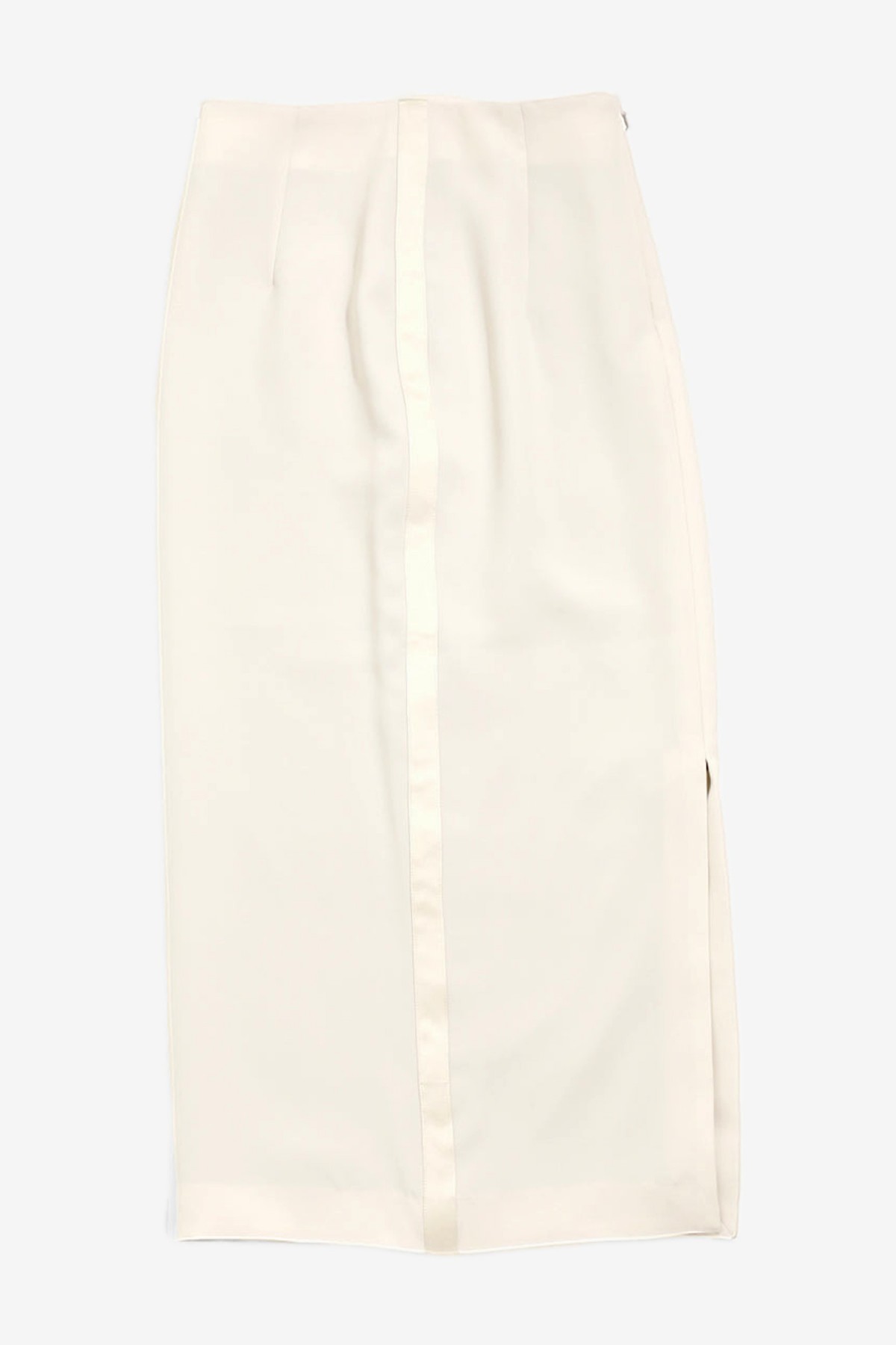 Needles Poly Double Cloth S.L. Pencil Skirt in Beige