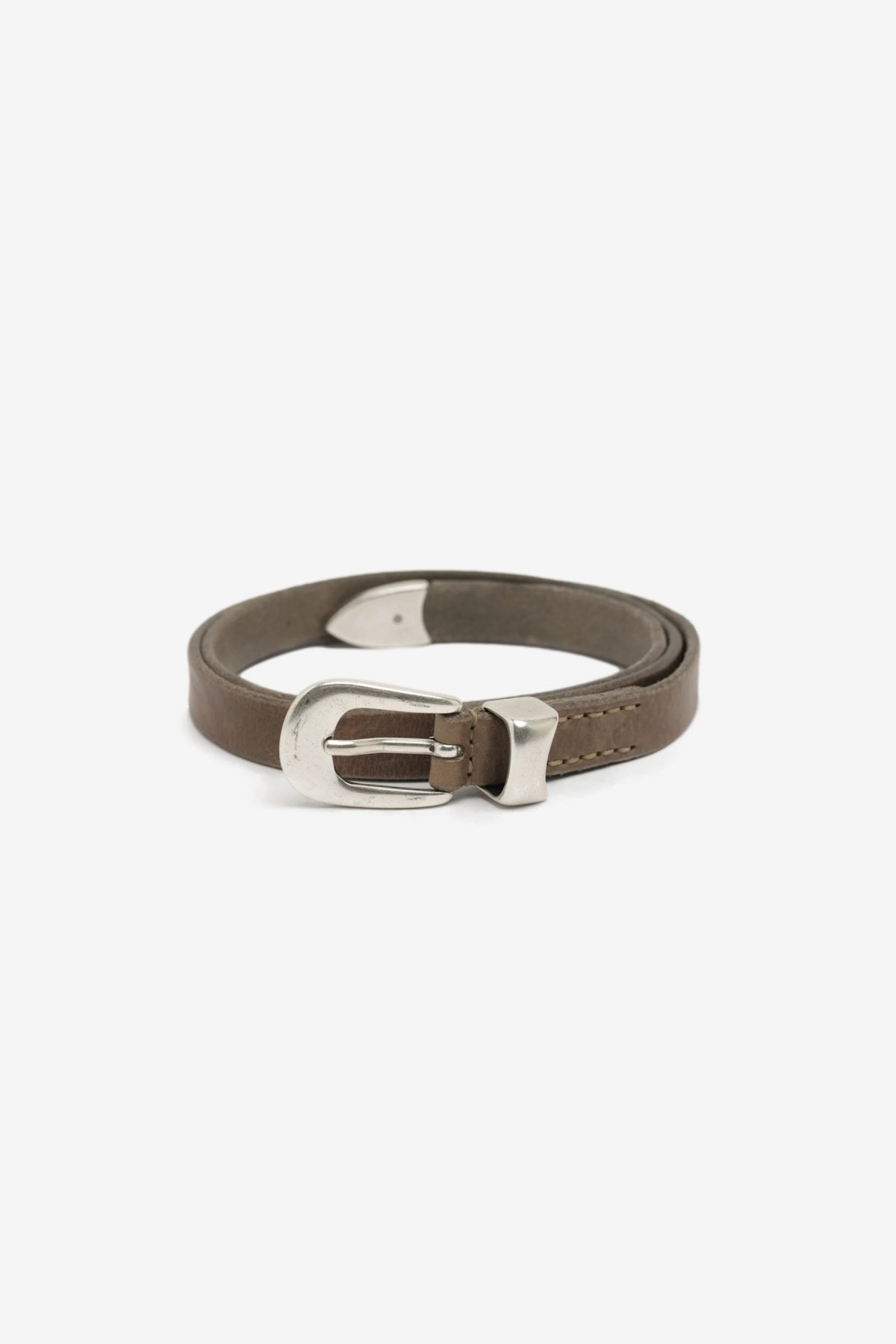 Our Legacy 2cm Belt in Grey Leather